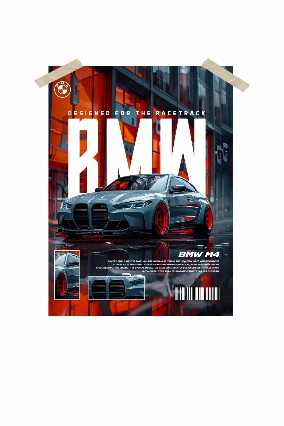 BMW M4 Cars Wall Poster #41