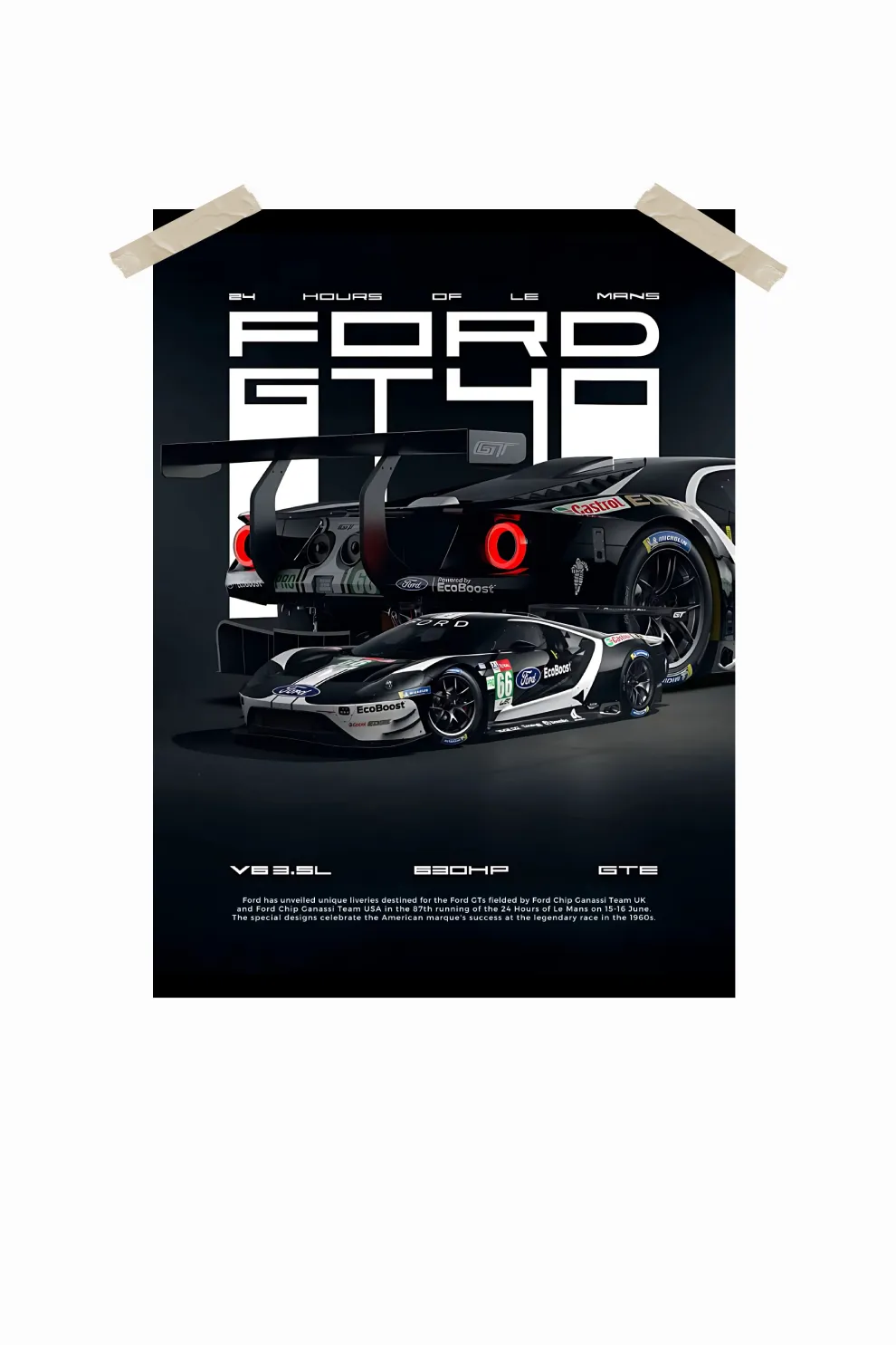 Ford GT Cars Wall Poster #26