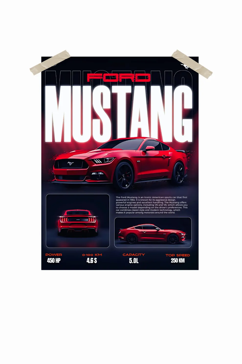 Ford Mustang Cars Wall Poster #37