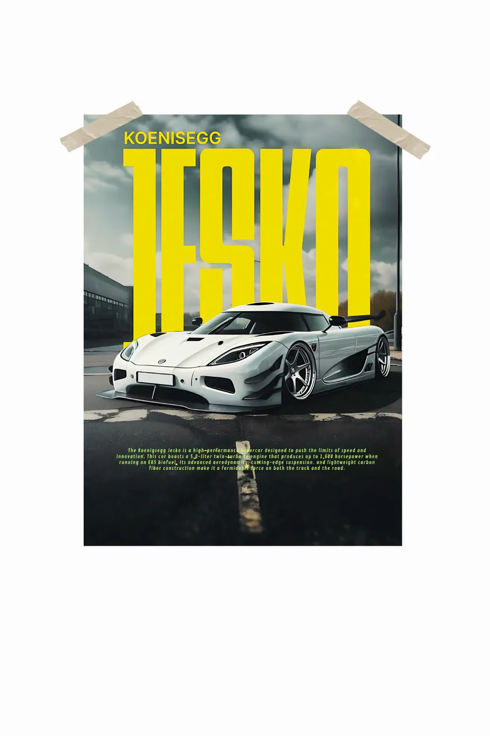 Koenisegg jesko Cars Wall Poster #42