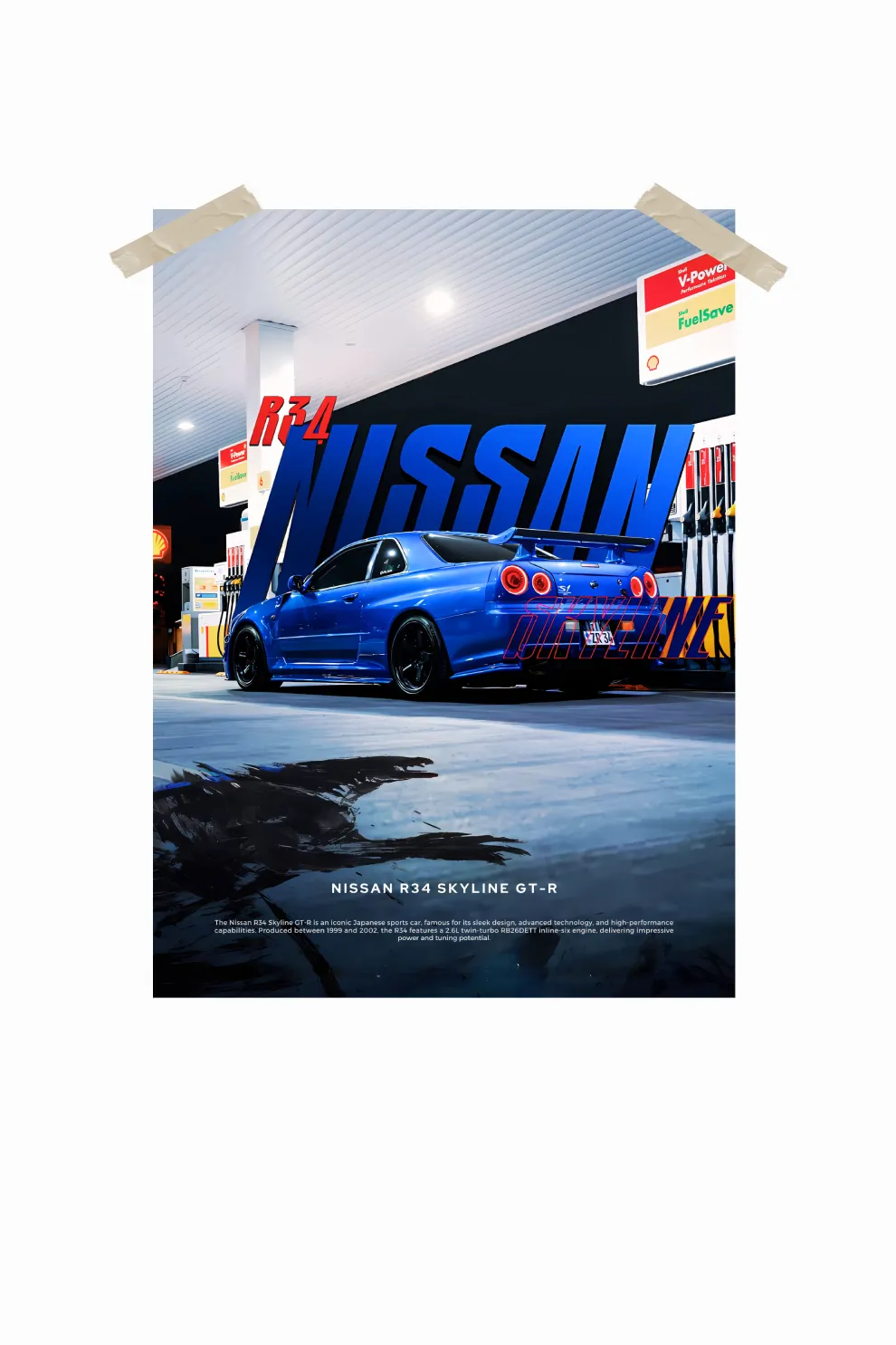 Nissan R34 Cars Wall Poster #31