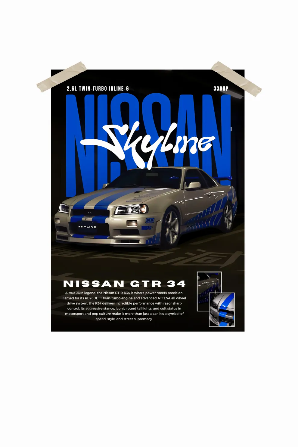 Nissan Skyline Cars Wall Poster #36