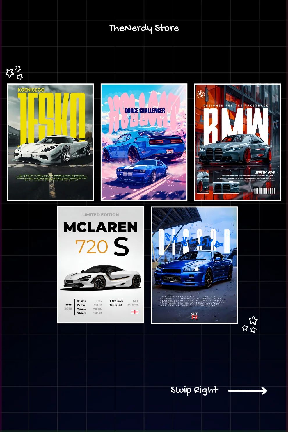 Pack-of-10-Mixed-Car-Posters-Combo-1
