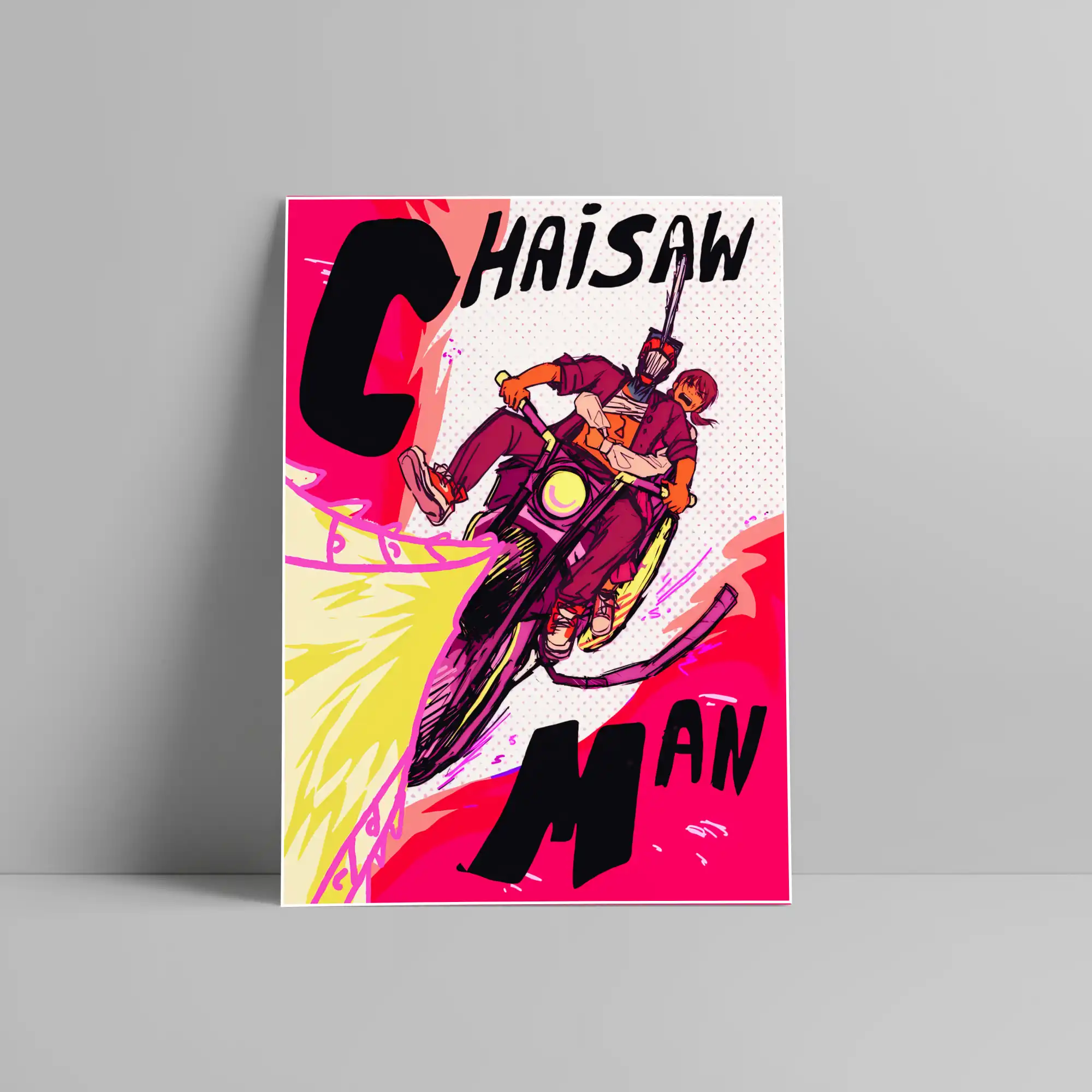 Denji x Makima Chainsaw Man Anime Poster