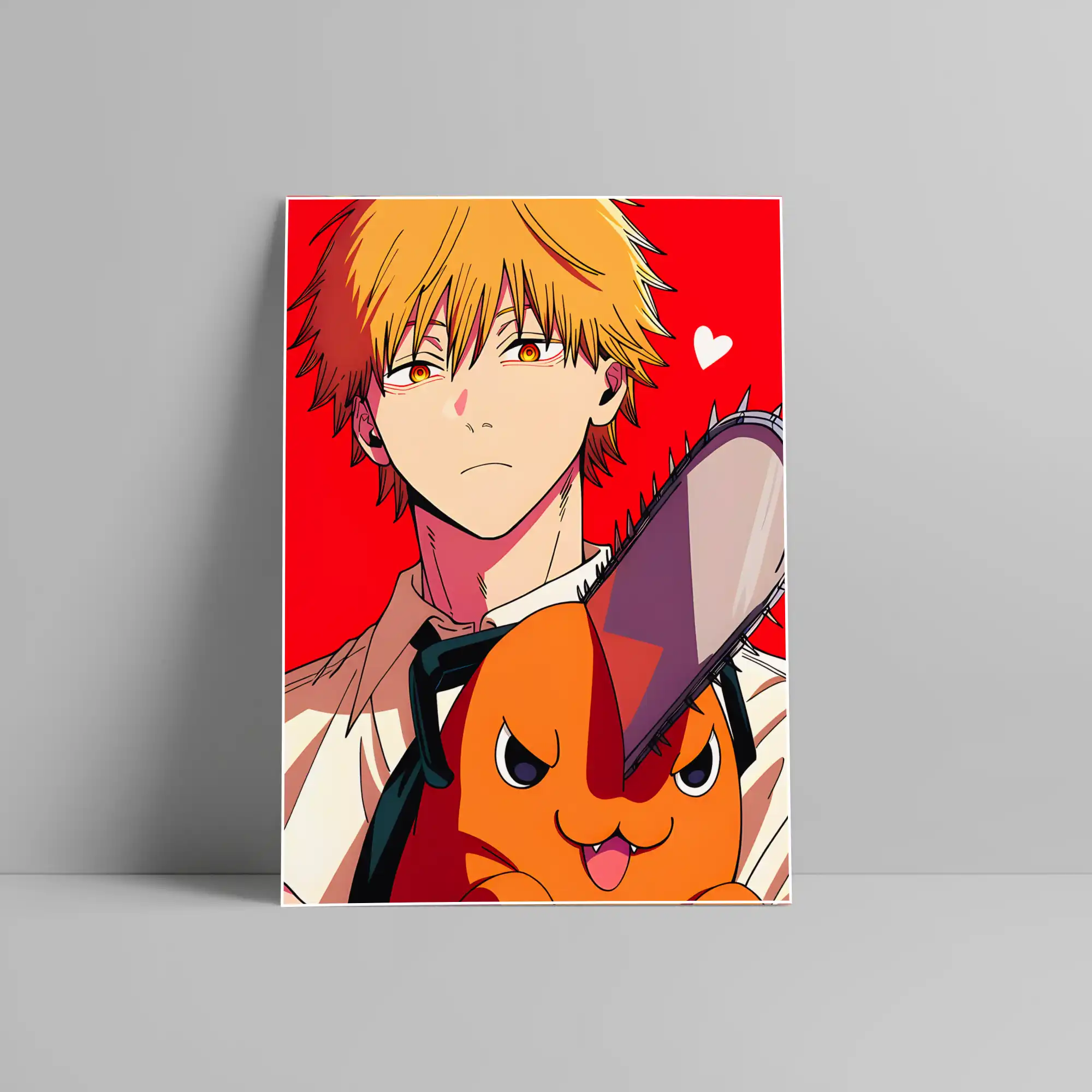 Denji Chainsaw Man Anime Poster