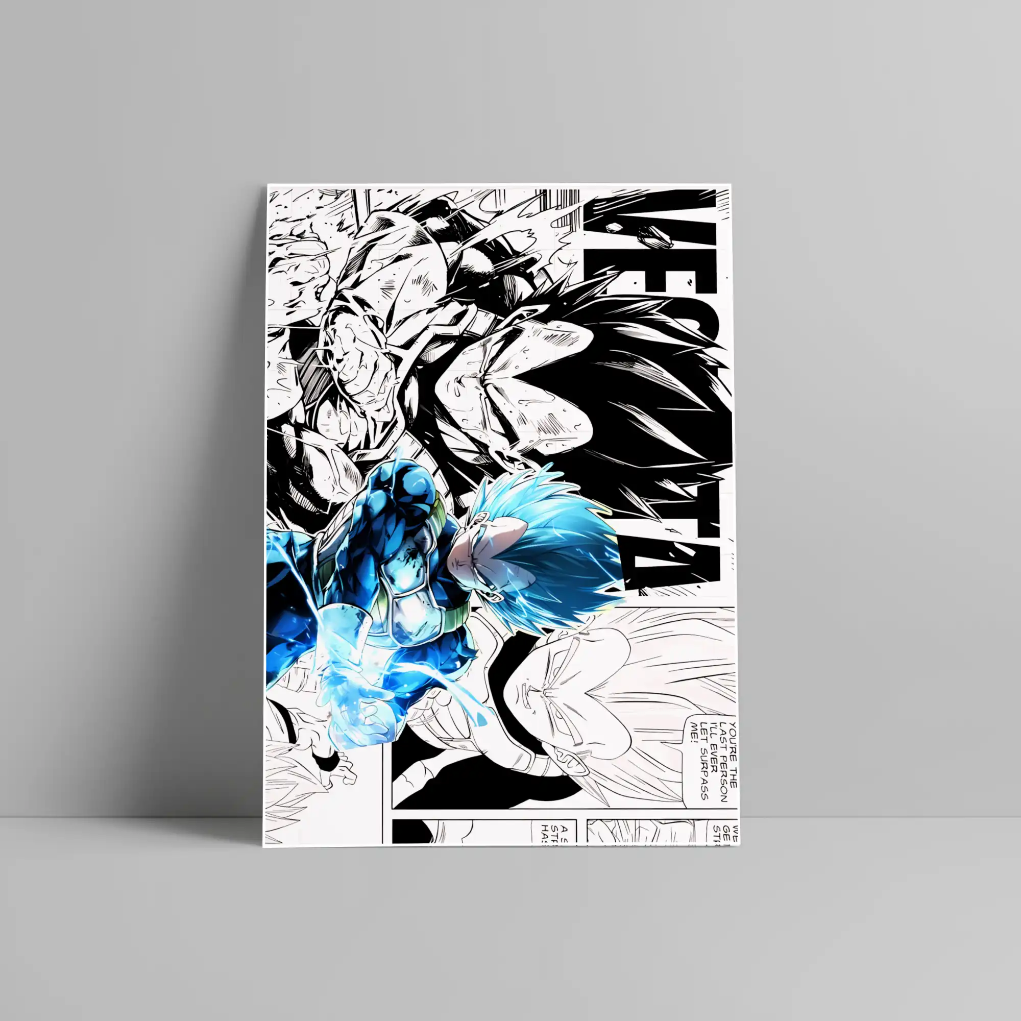 Vegeta Dragon Ball Anime Poster