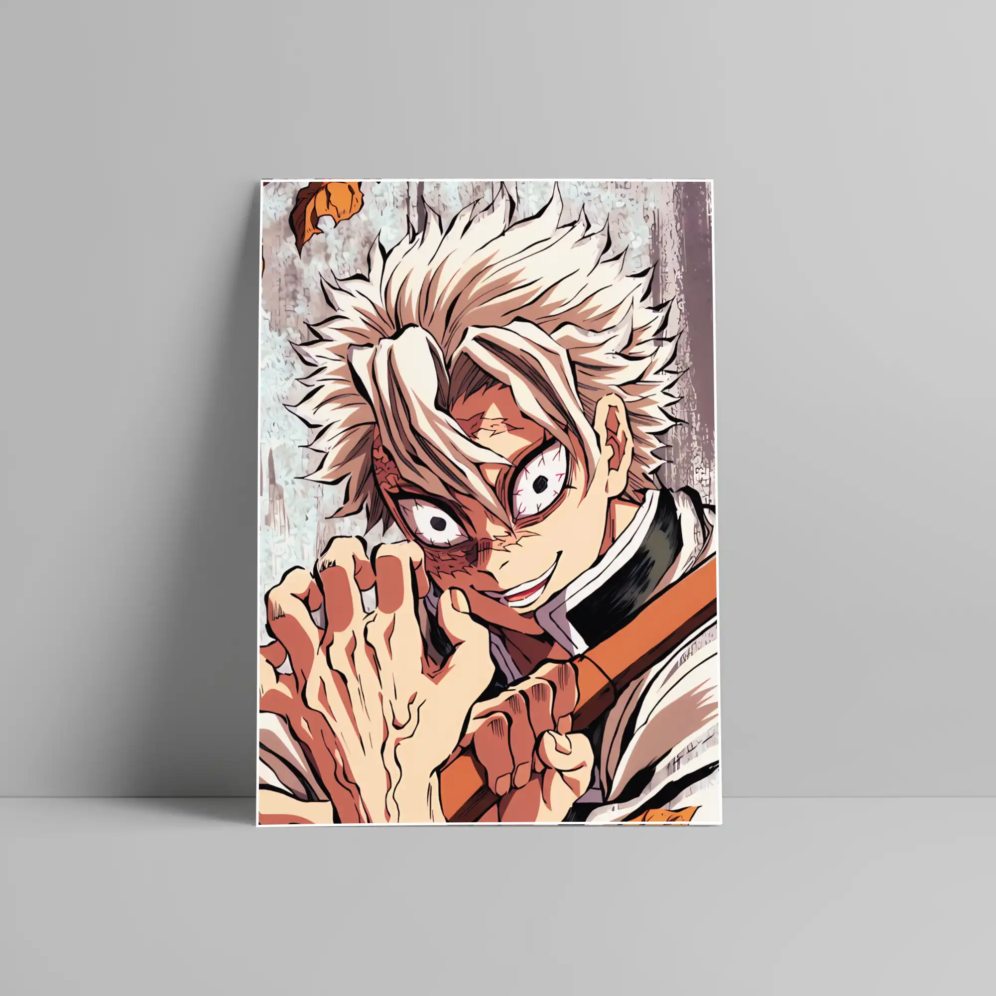 Sanemi Shinazugawa Demon Slayer Anime Poster