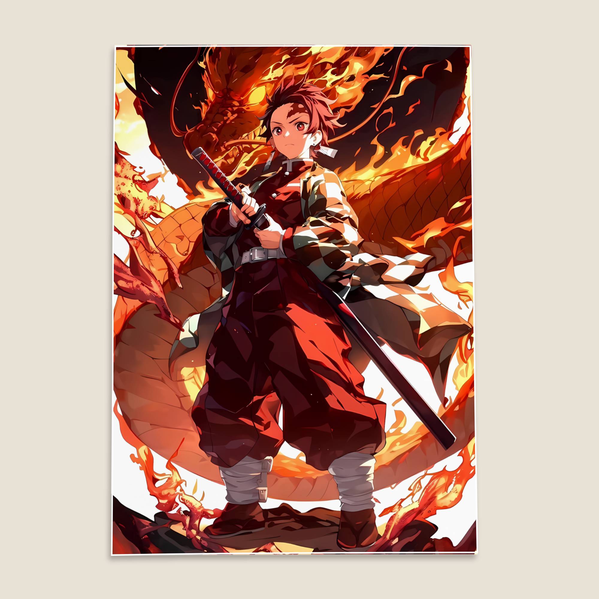 Tanjiro Kamado Demon Slayer Anime Poster