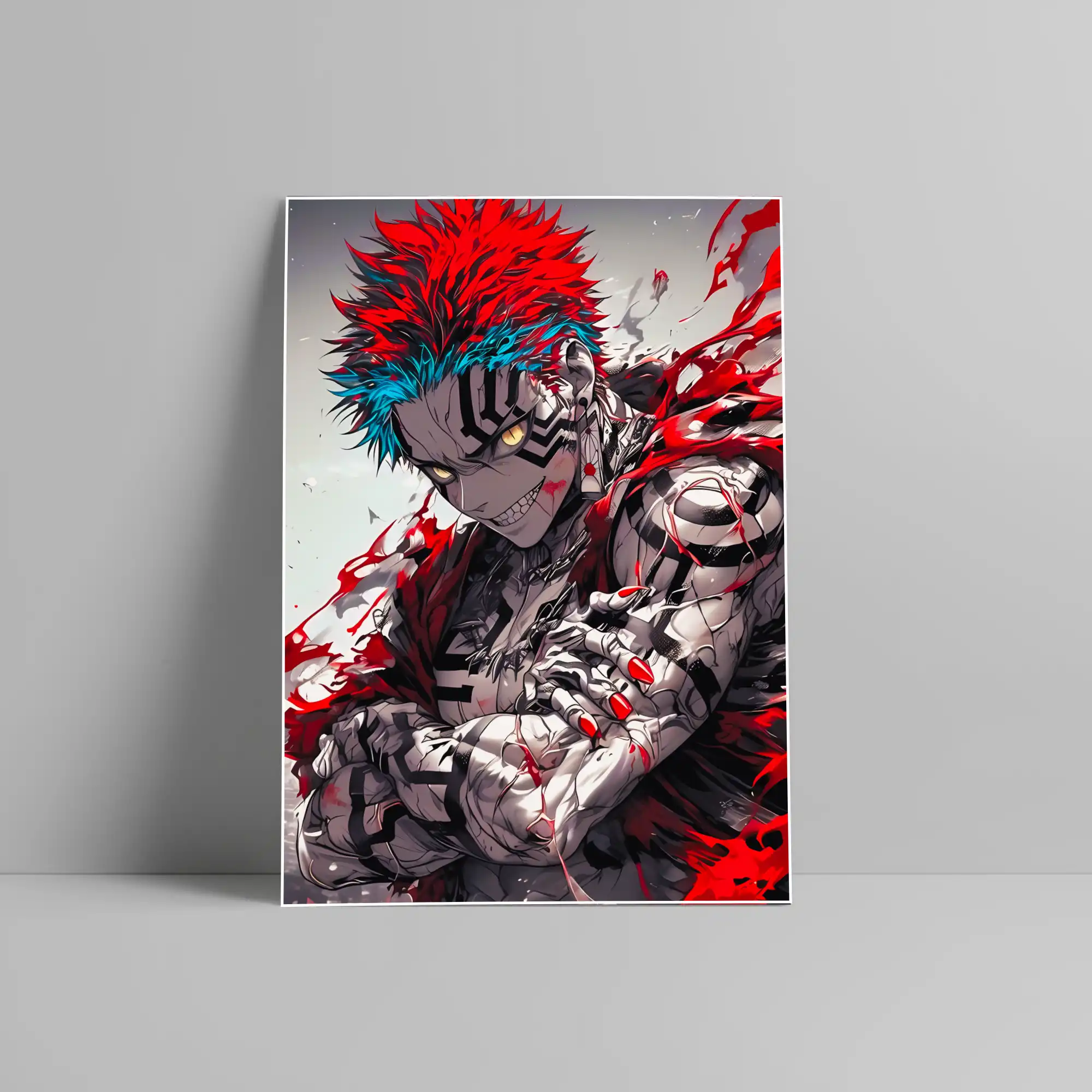 Akaza Demon Slayer Anime Poster