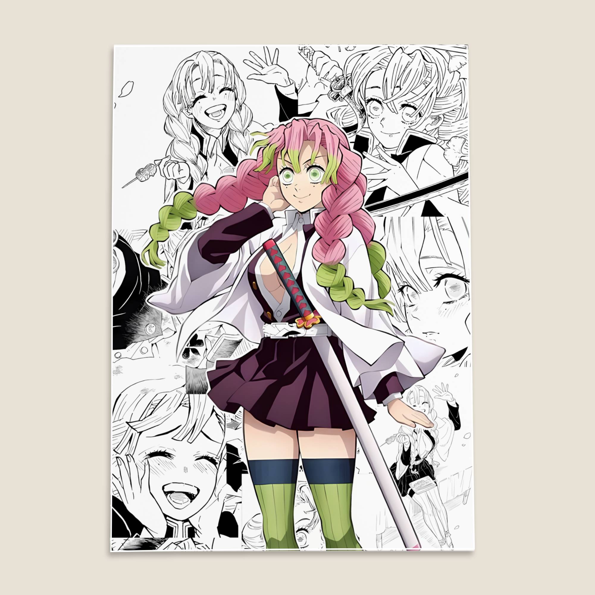 Mitsuri Kanroji Demon Slayer Anime Poster
