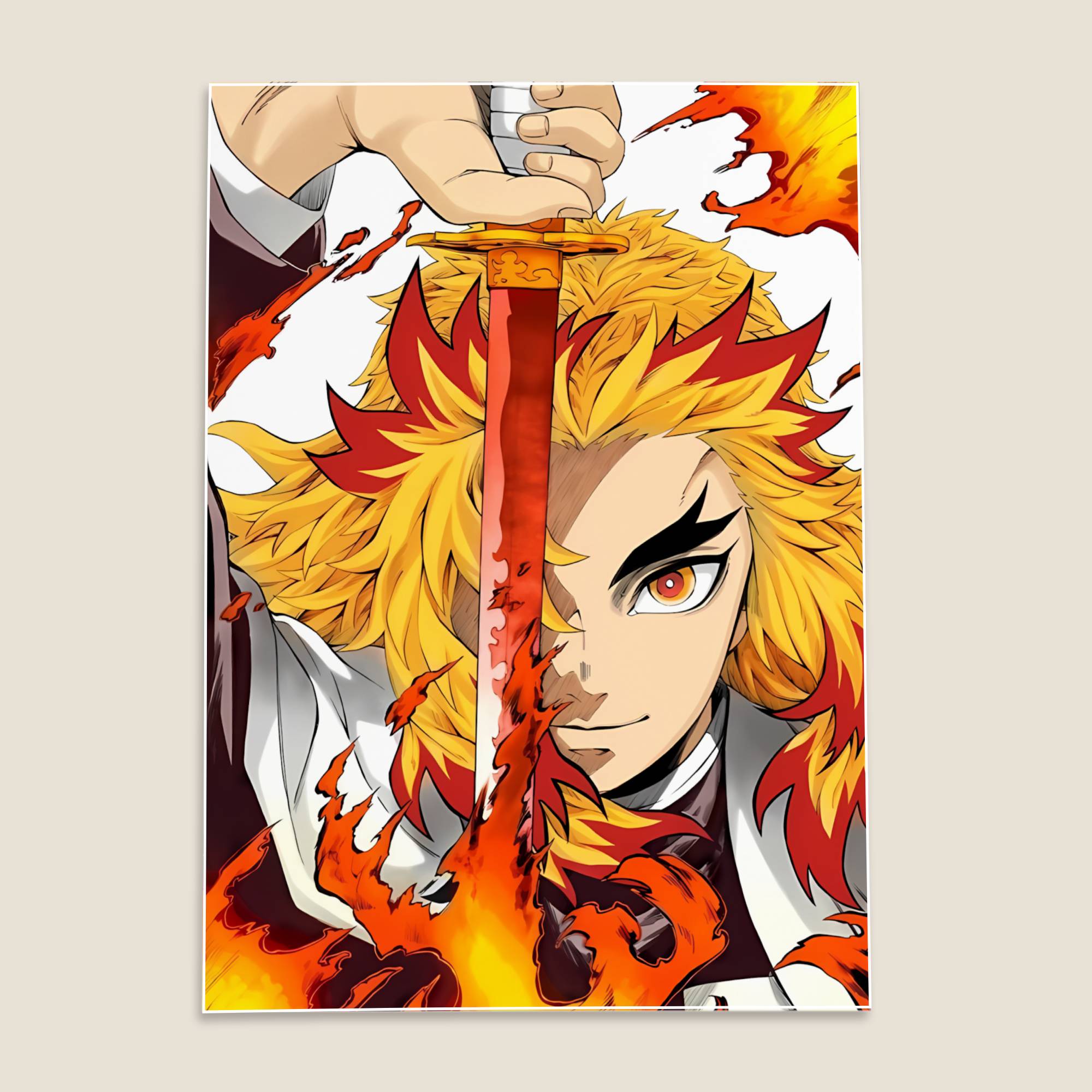 Rengoku Demon Slayer Anime Poster