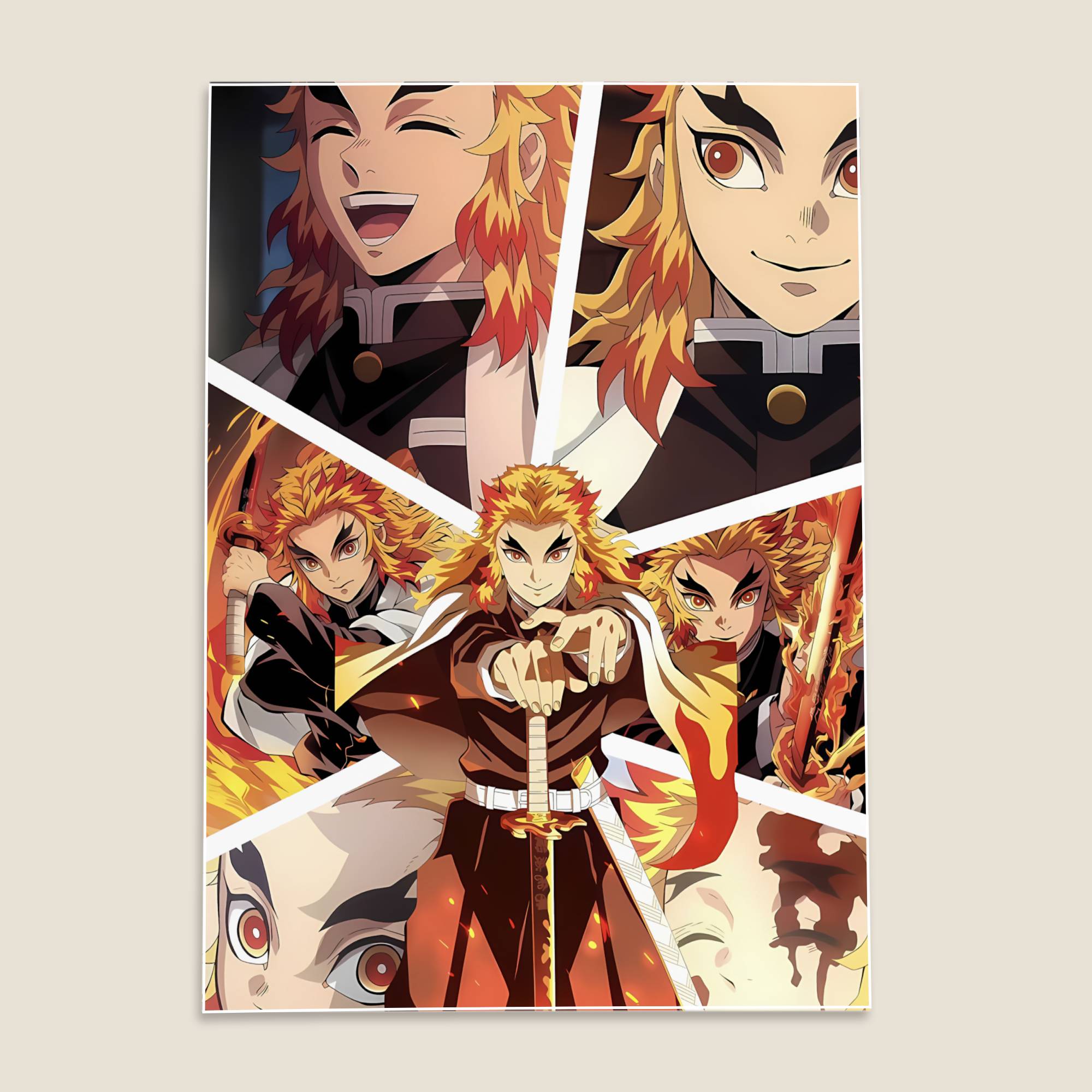 Rengoku Demon Slayer Anime Poster