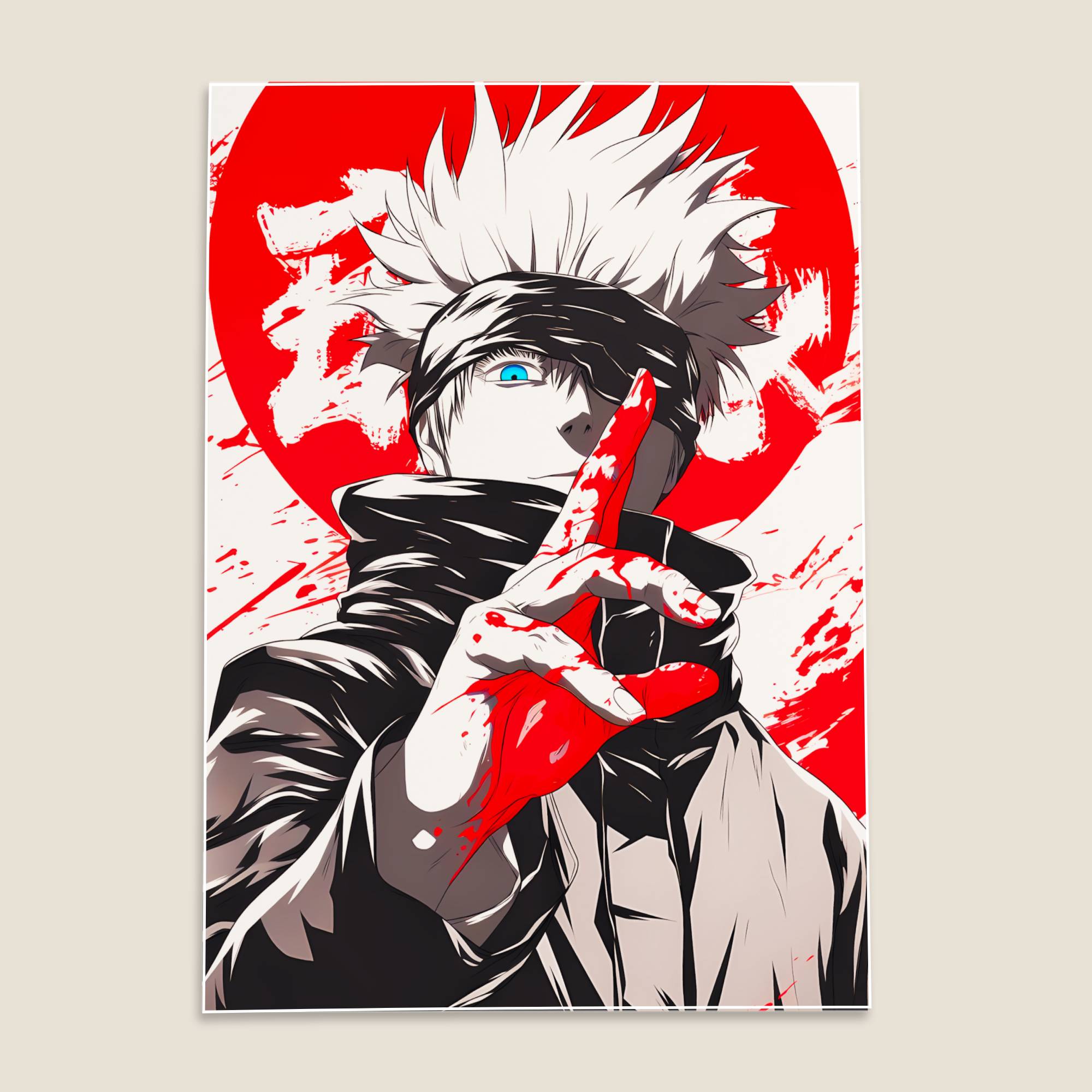 Satoru Gojo Jujutsu Kaisen Anime Poster