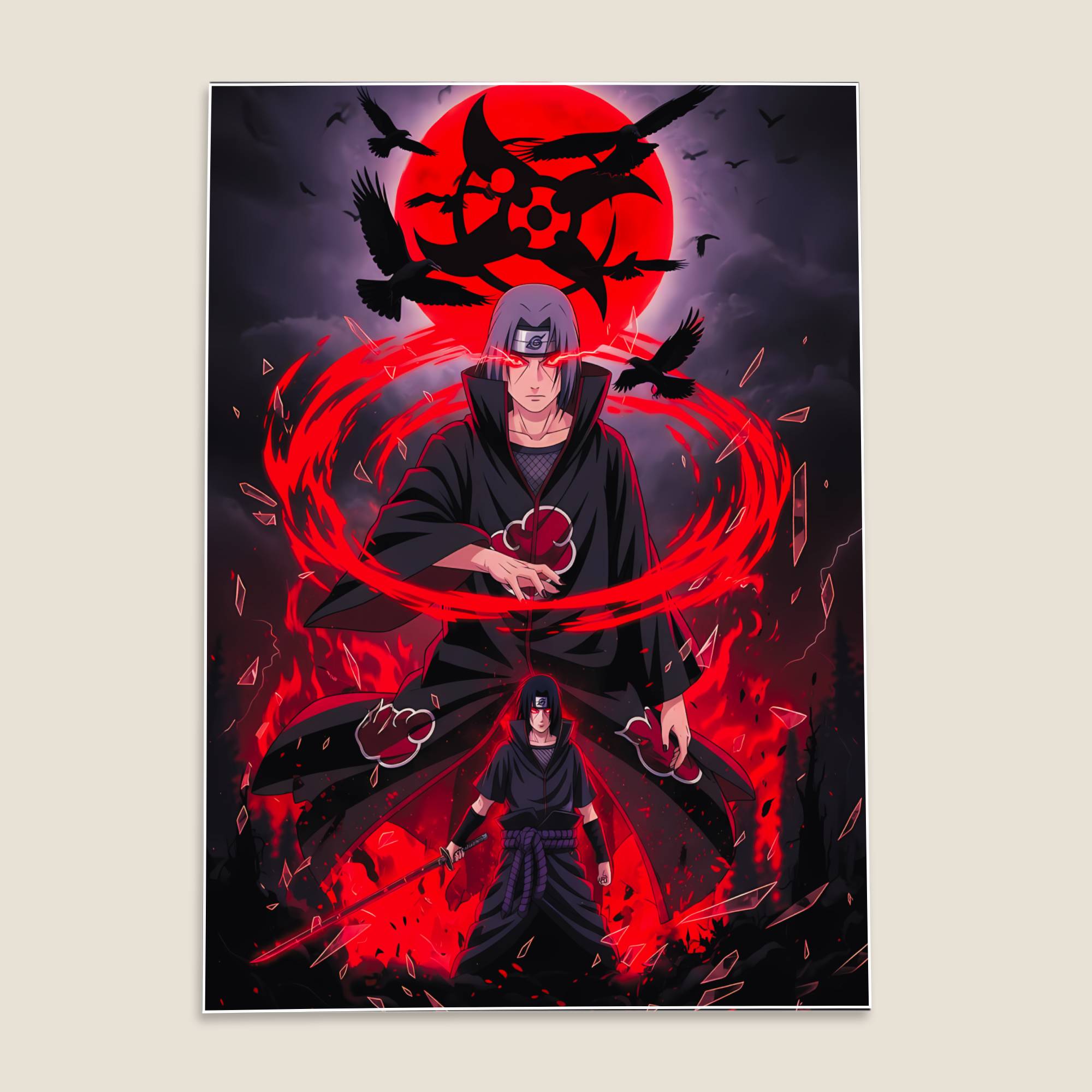 Itachi Uchiha Naruto Anime Poster