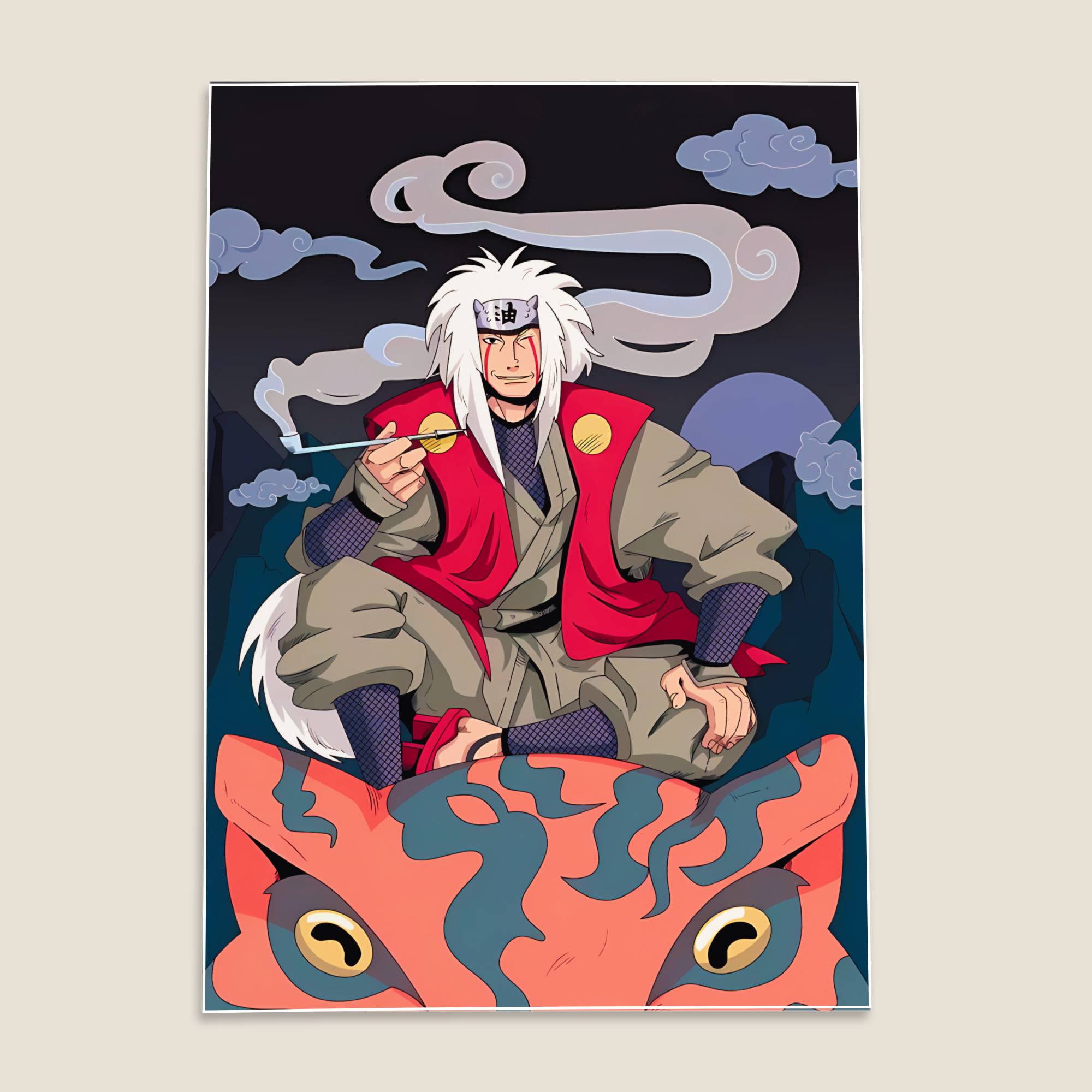 Jiraiya Naruto Anime Poster