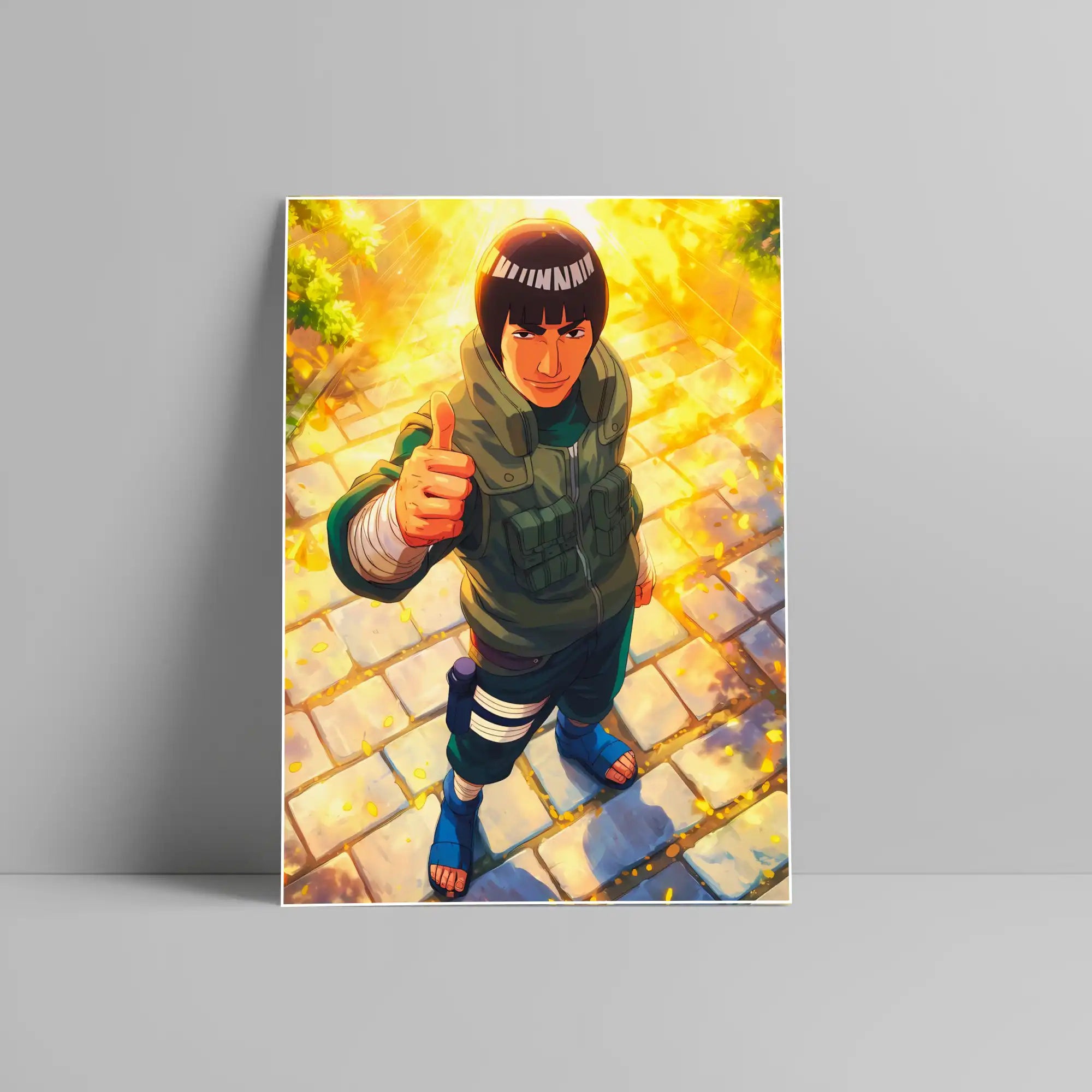 Might Guy Naruto Anime Poster