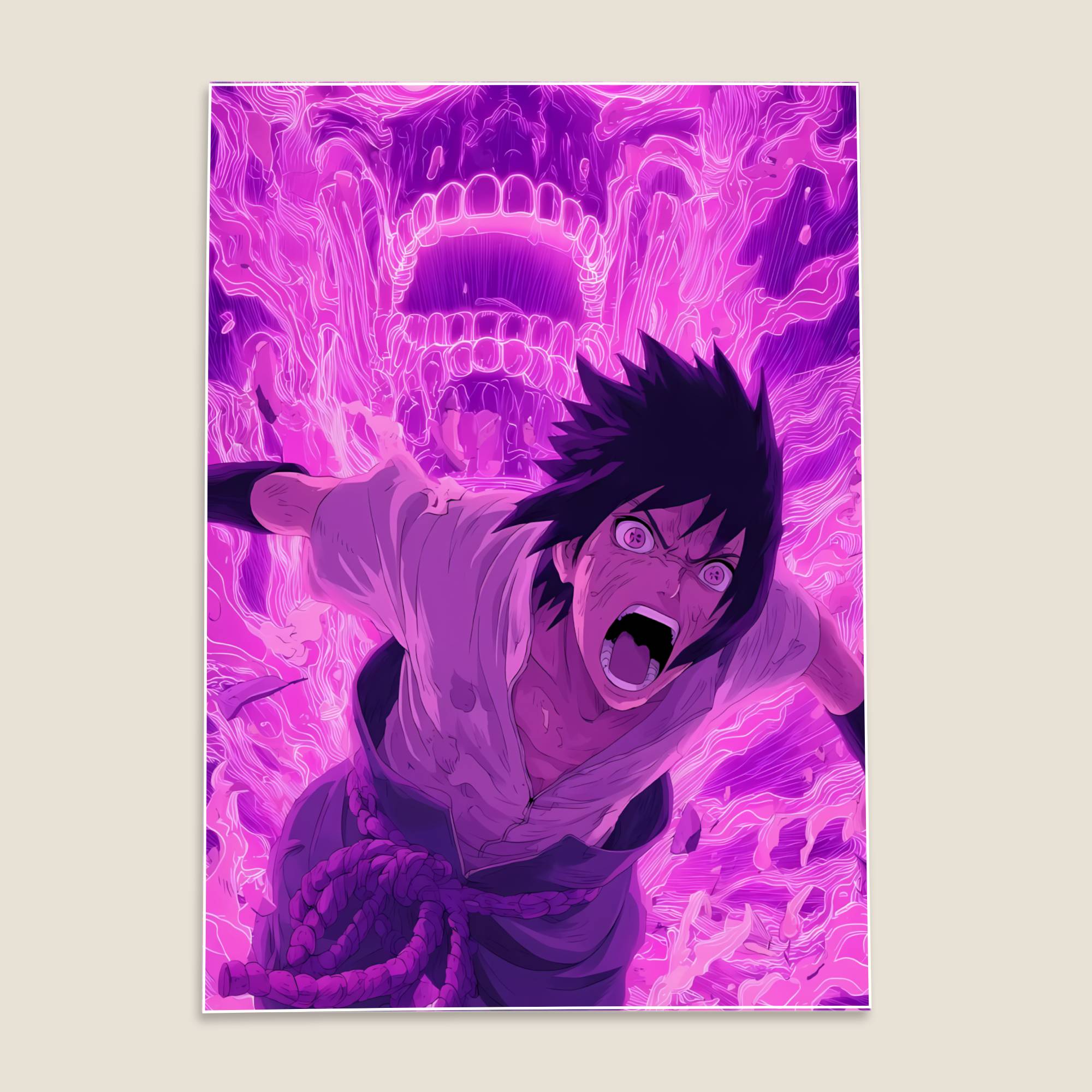 Sasuke Uchiha Naruto Anime Poster