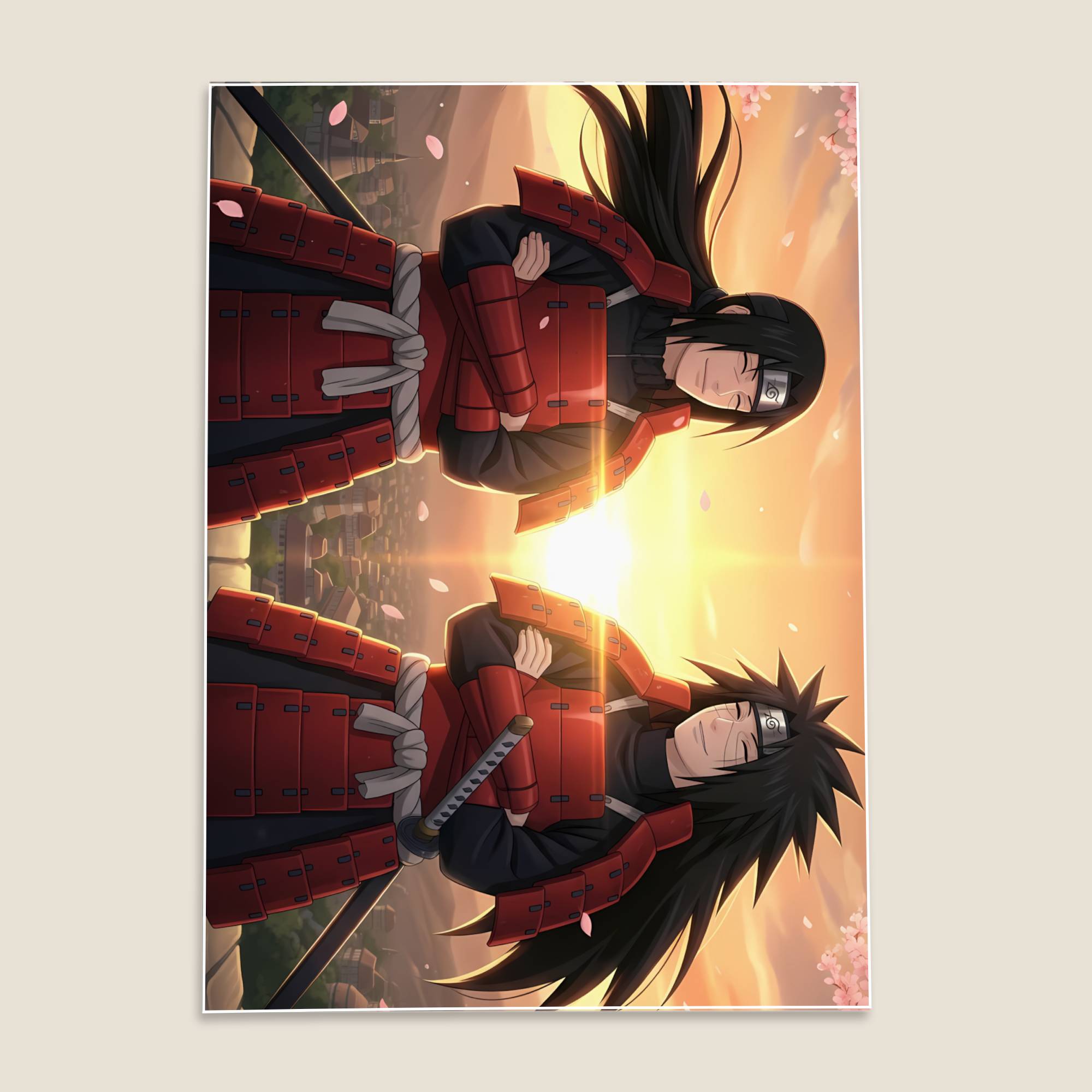 Madara x Hashirama Naruto Anime Poster