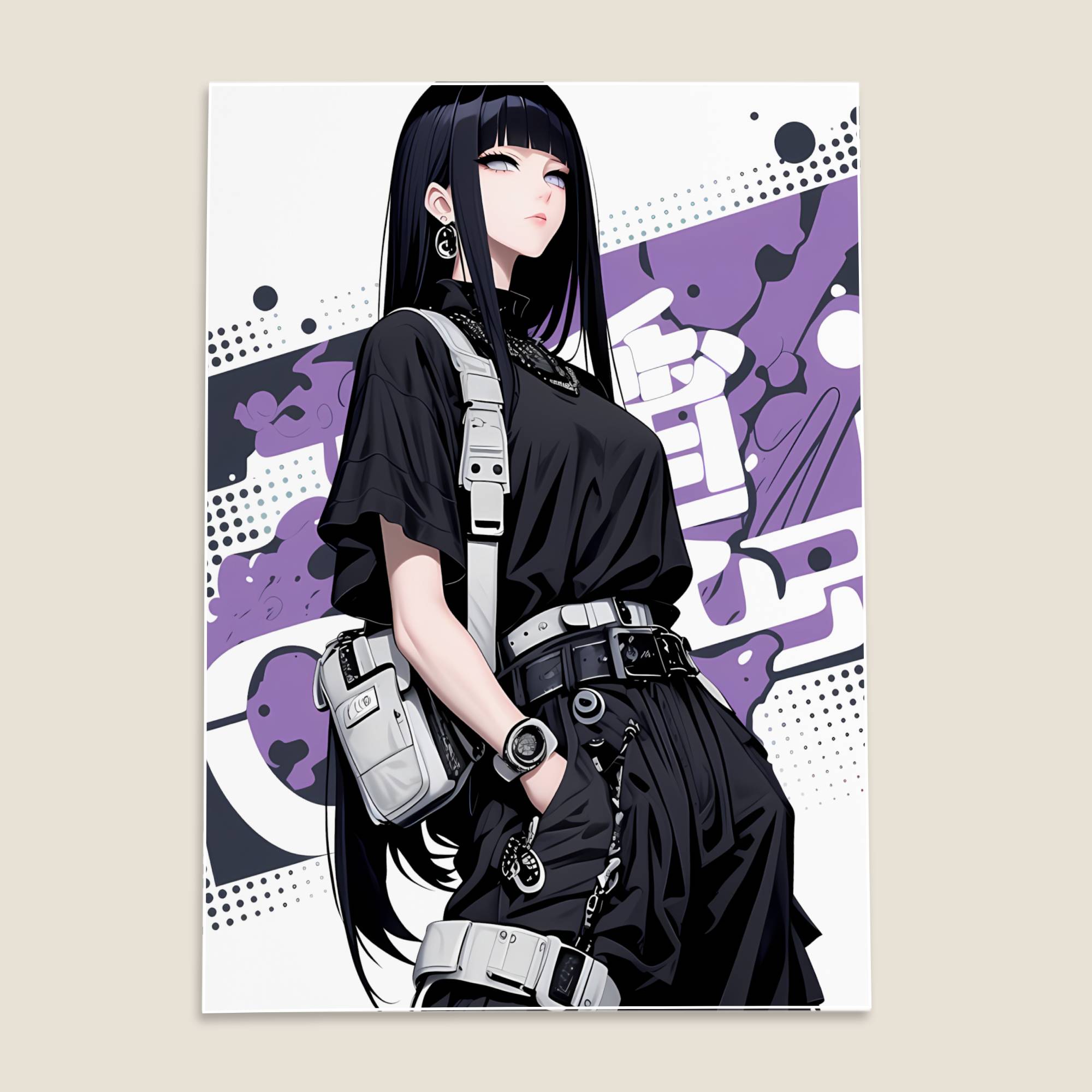 Hinata Hyuga Naruto Anime Poster