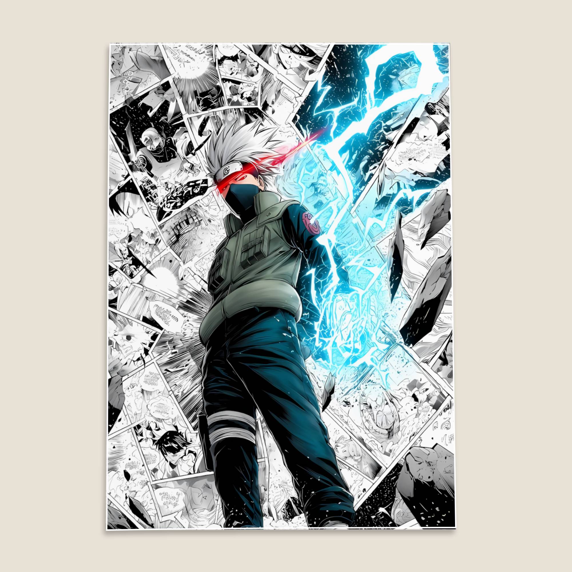 Kakashi Hatake Naruto Anime Poster