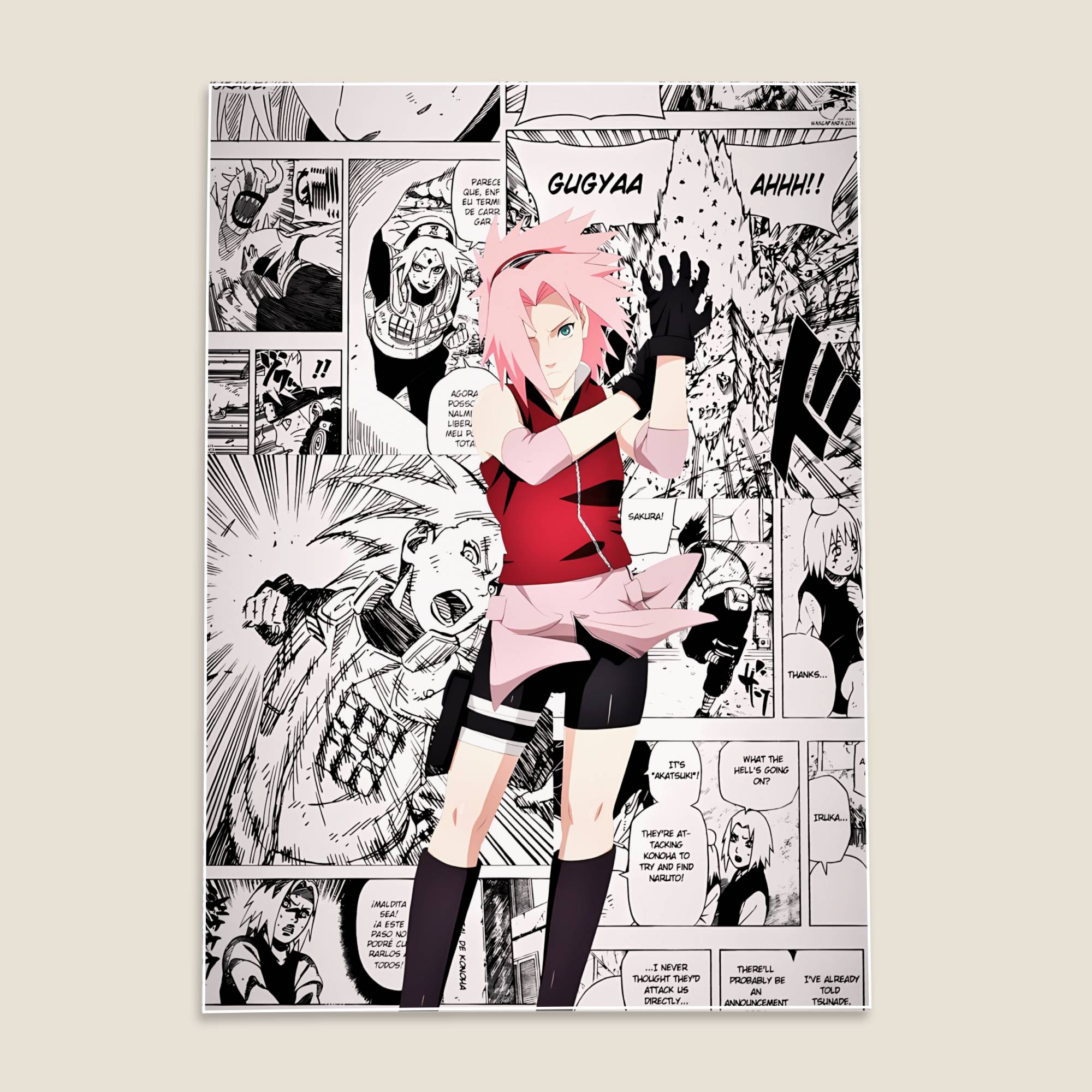 Sakura Haruno Naruto Anime Poster