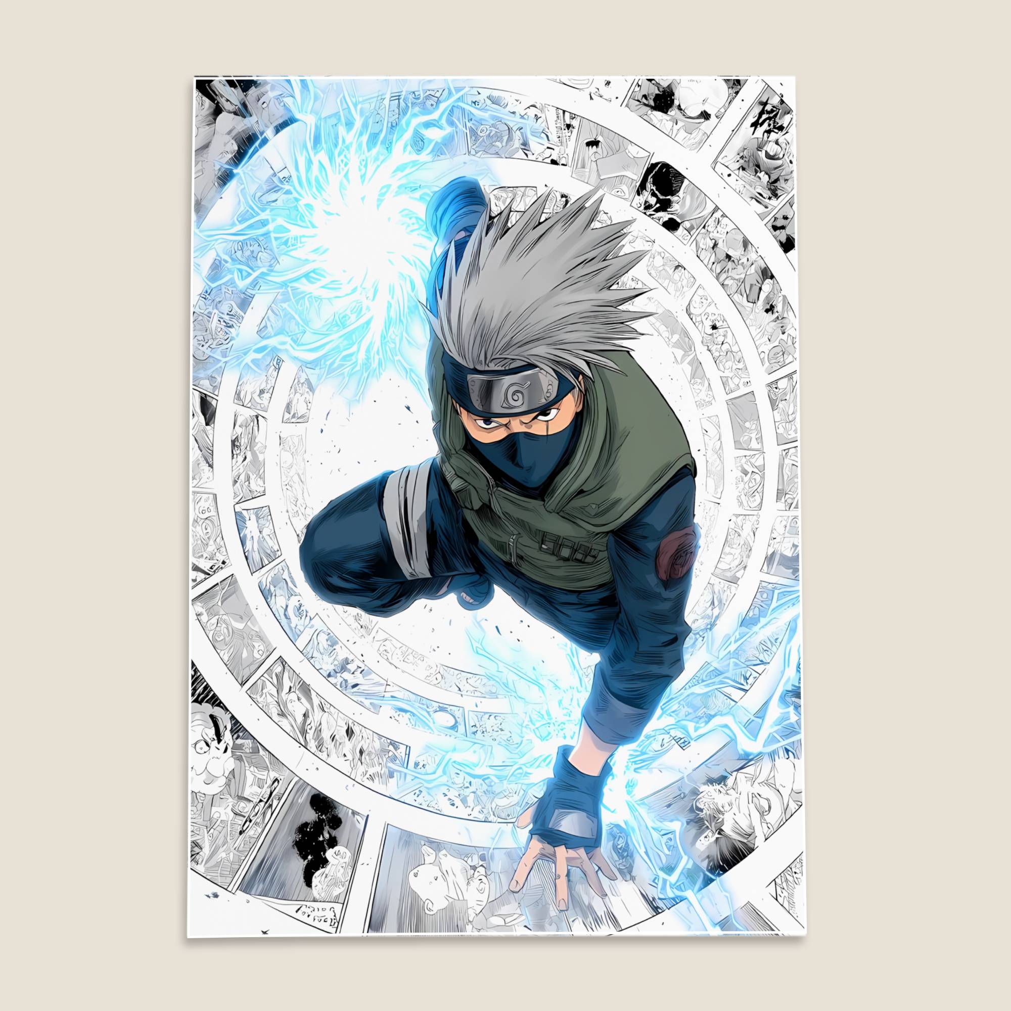 Kakashi Hatake Naruto Anime Poster