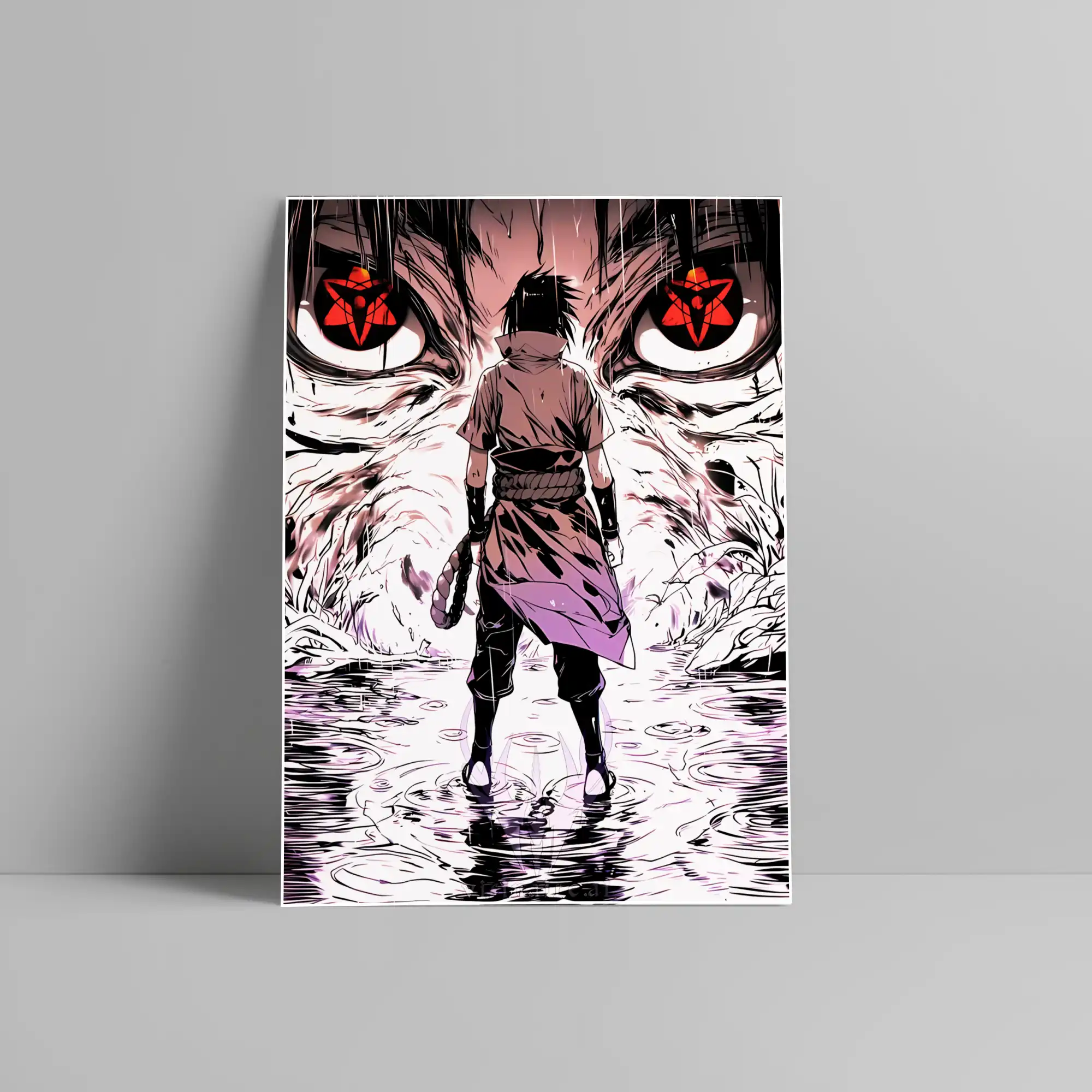 Sasuke Uchiha Naruto Anime Poster