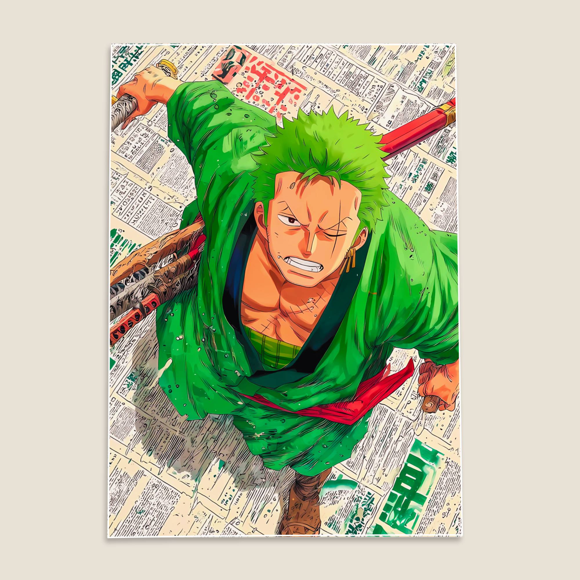 Zoro One Piece Anime Poster