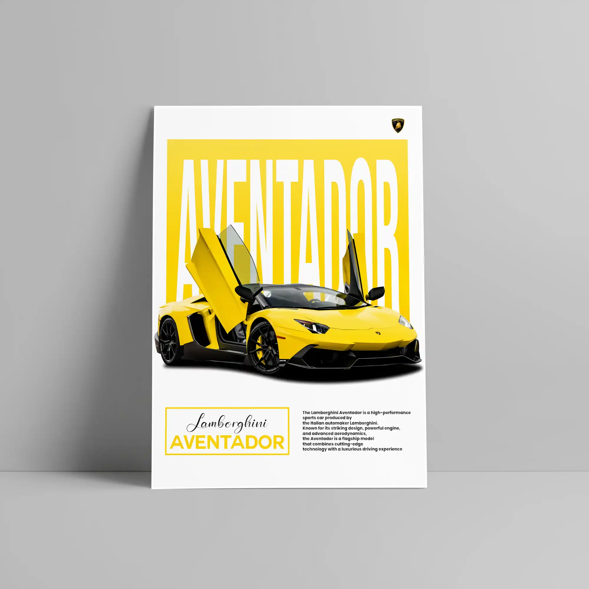 Lamborghini Aventador Car Poster