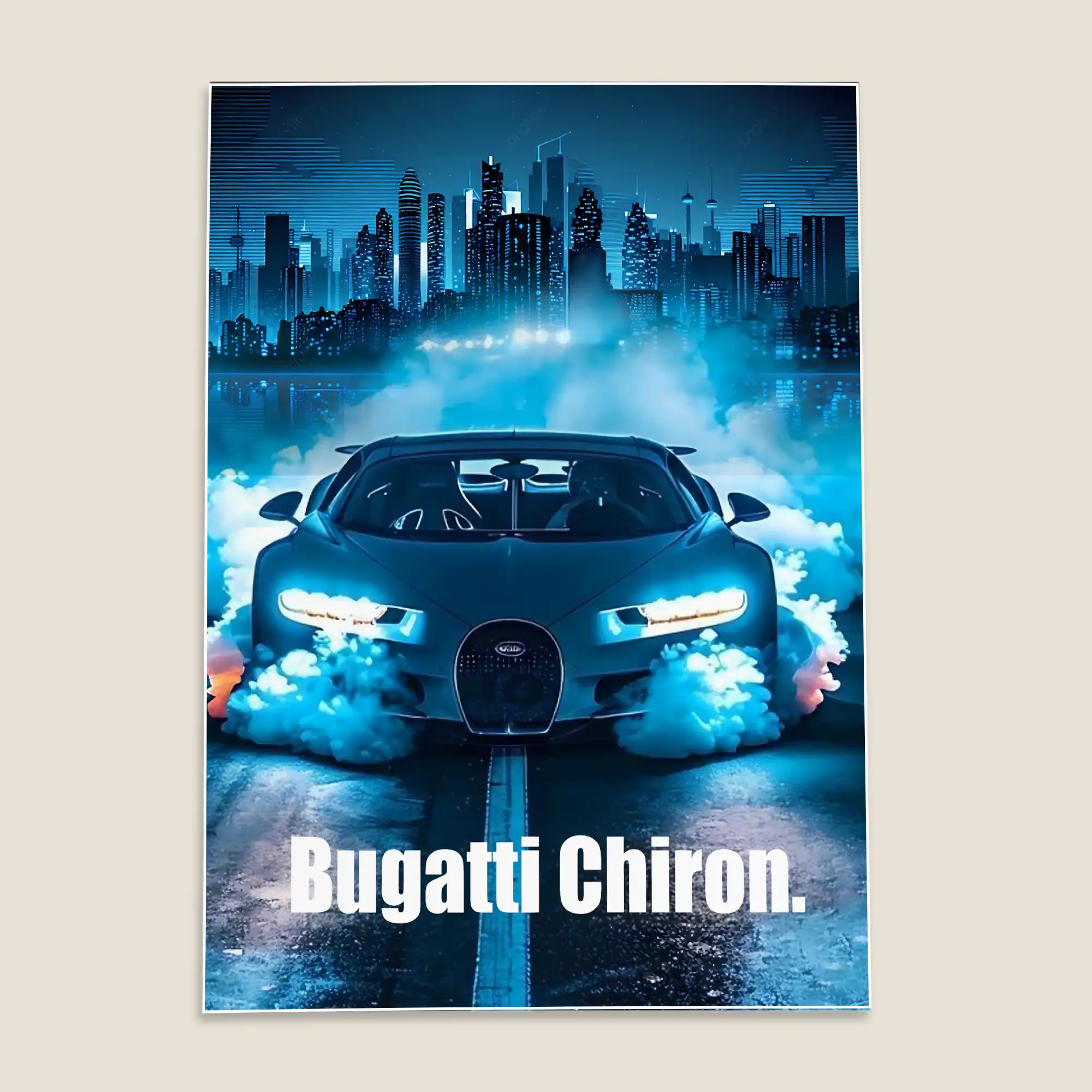 Bugatti Chiron Car Poster