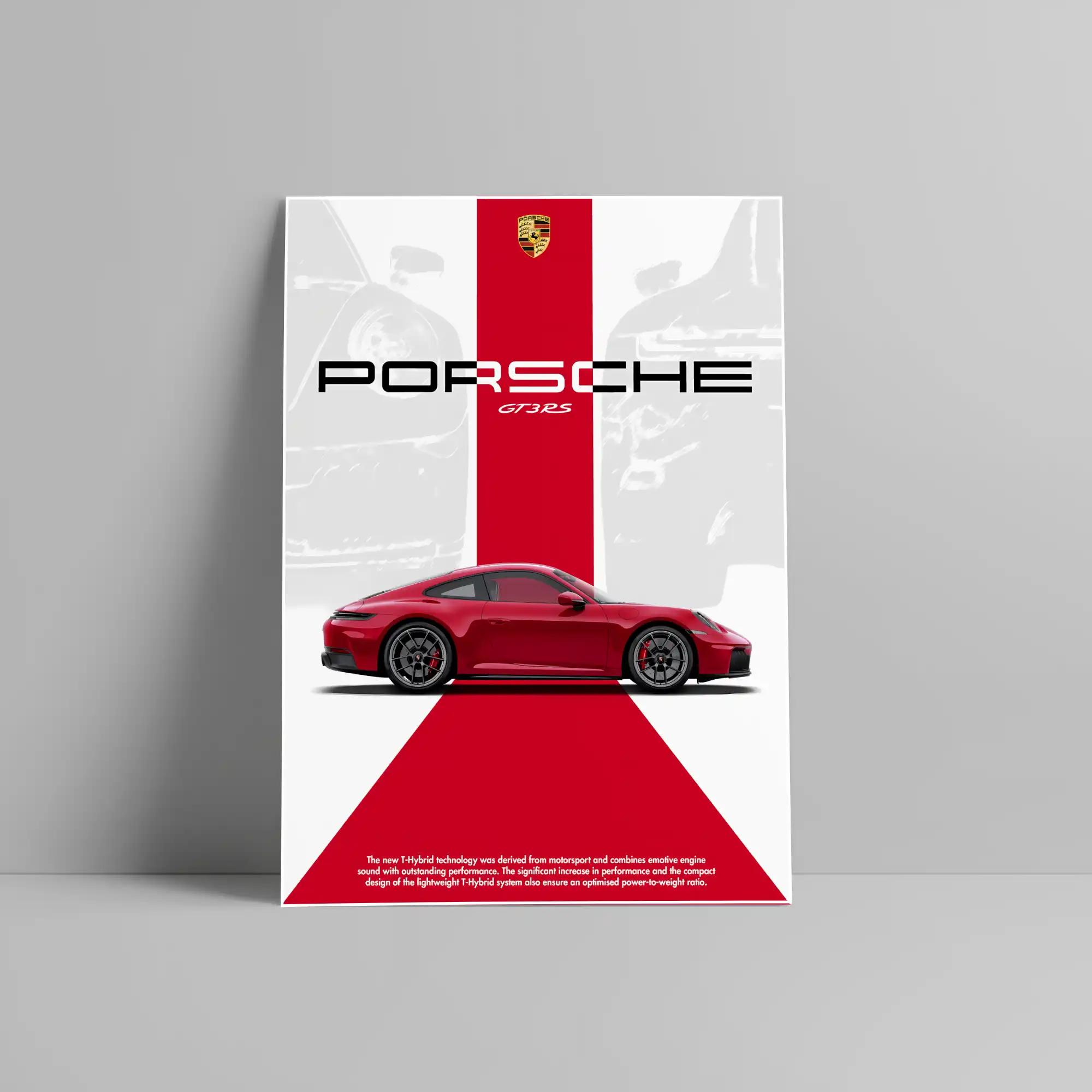 Porsche GT3RS Car Poster