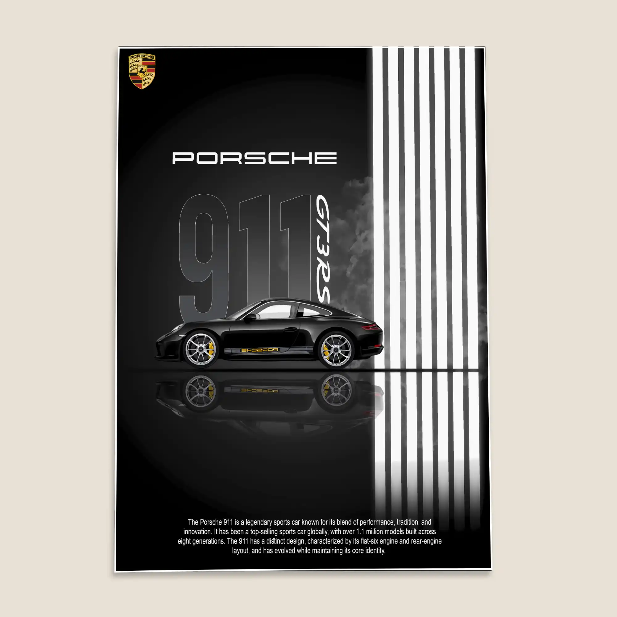 Porsche GT3RS Car Poster