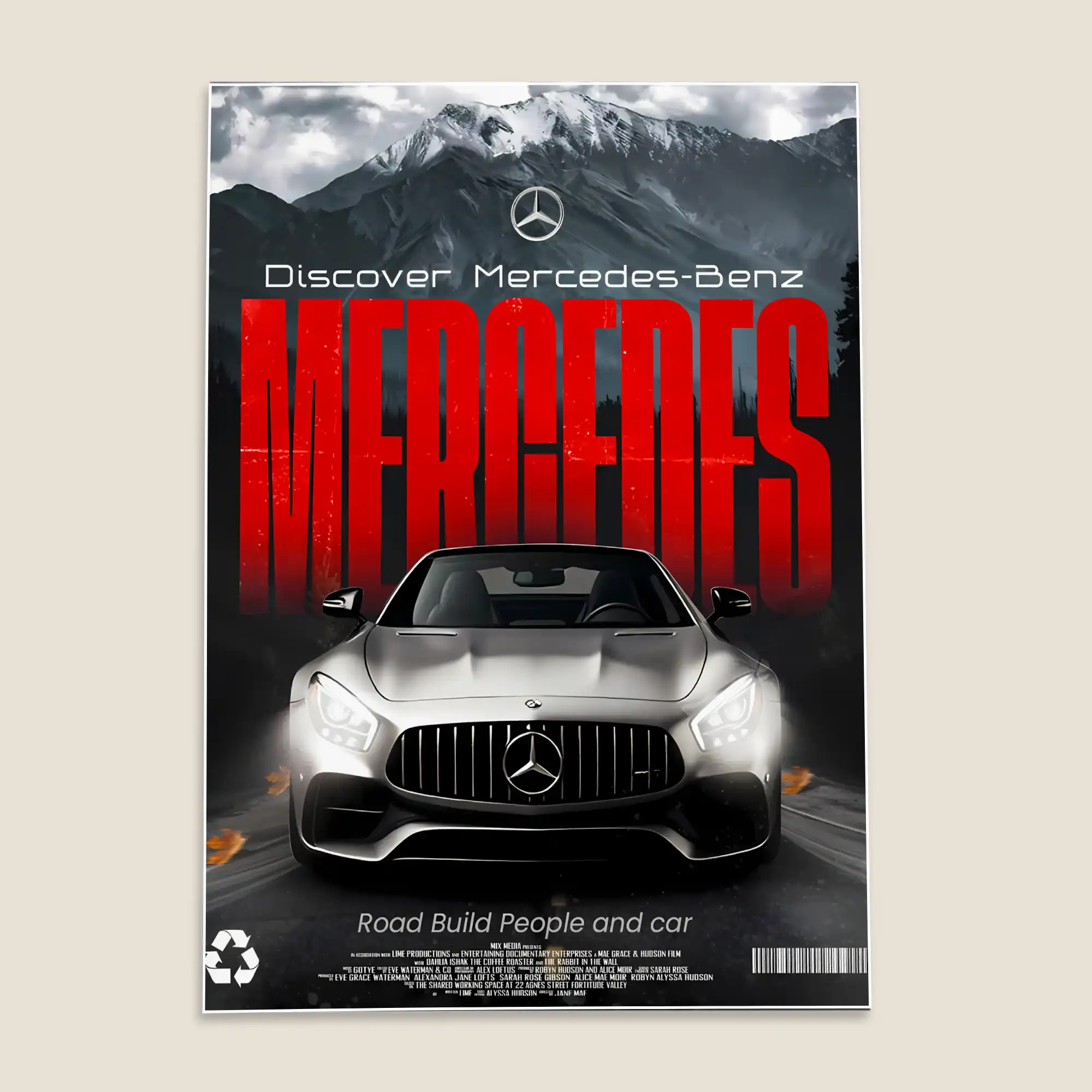 Mercedes Benz Car Poster