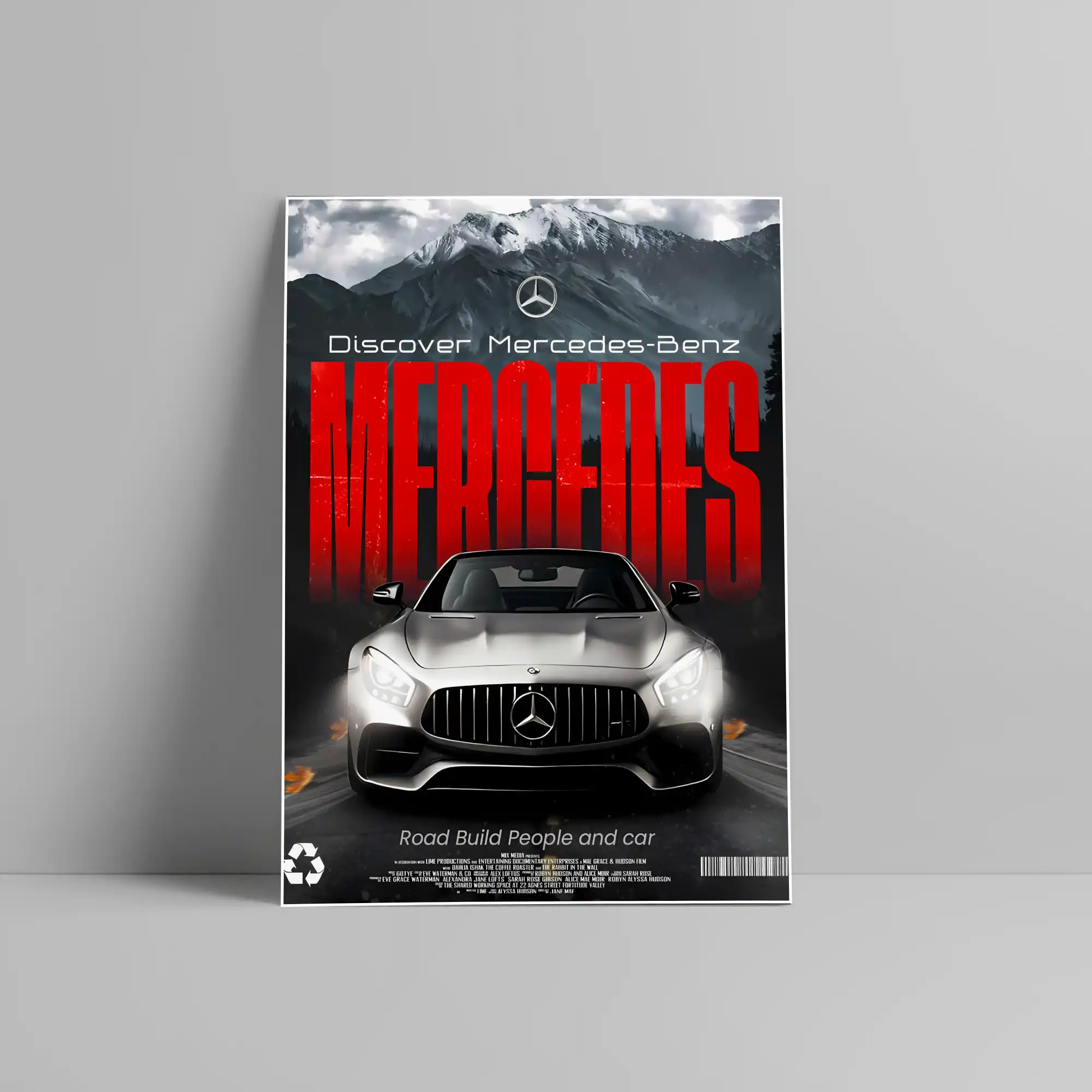 Mercedes Benz Car Poster