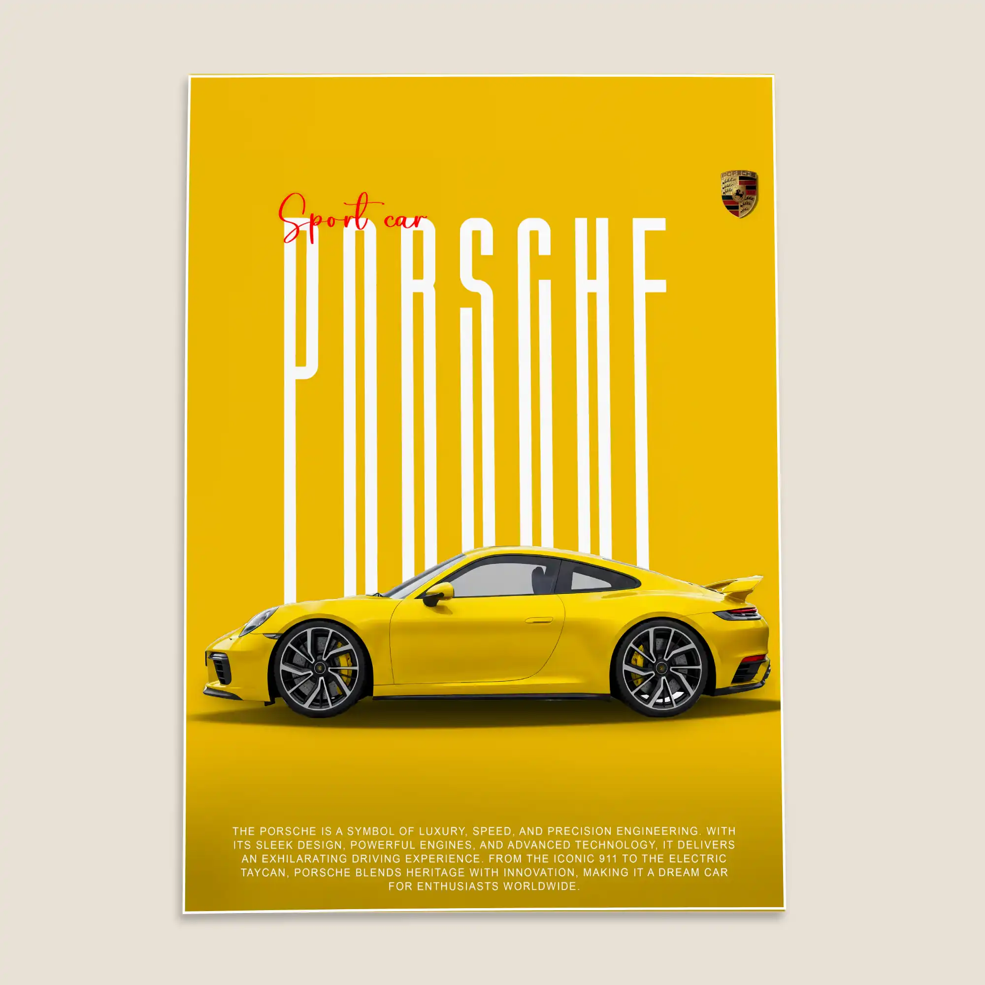 Porsche Car Poster
