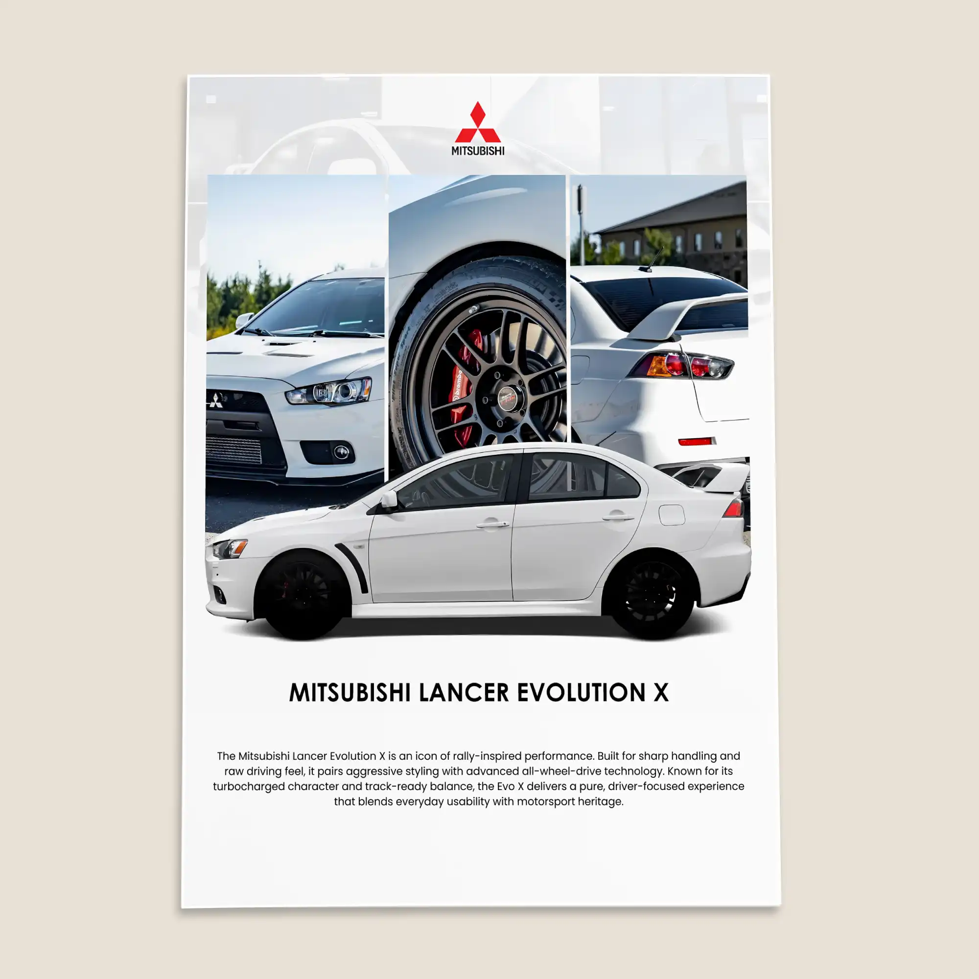 Mitsubishi Lancer Evolution X Car posters