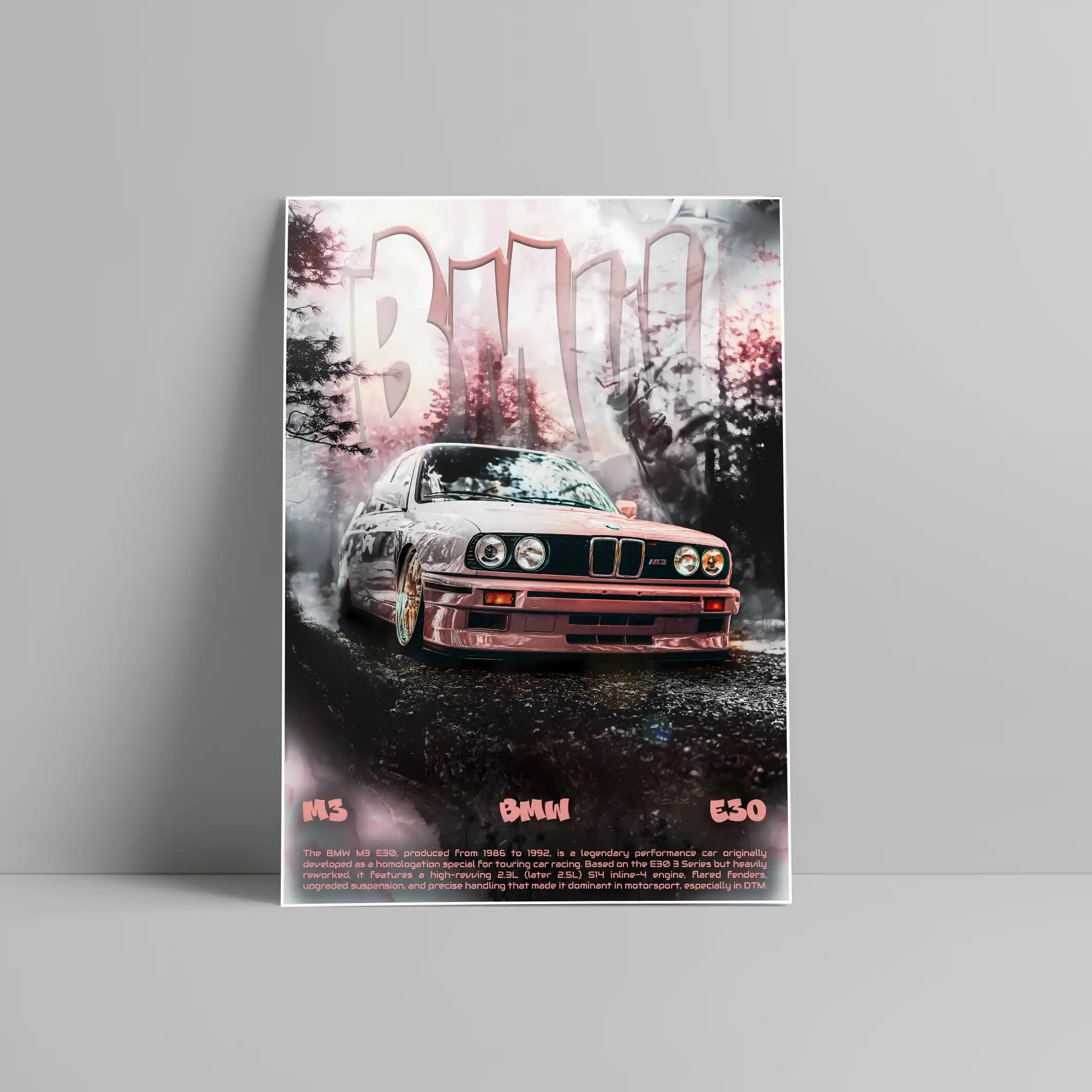 BMW M3 E30 Car Posters