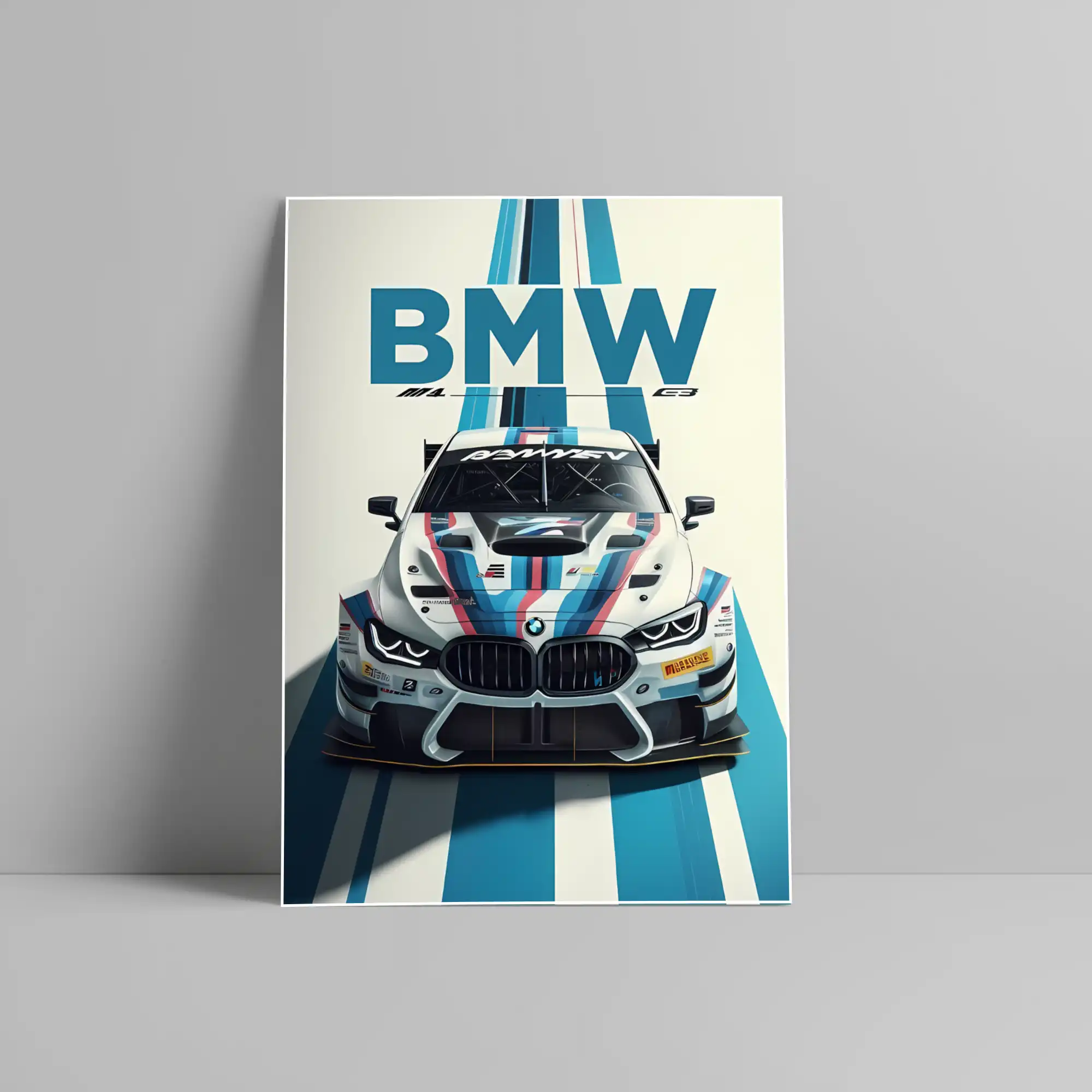 BMW M4 Car Poster