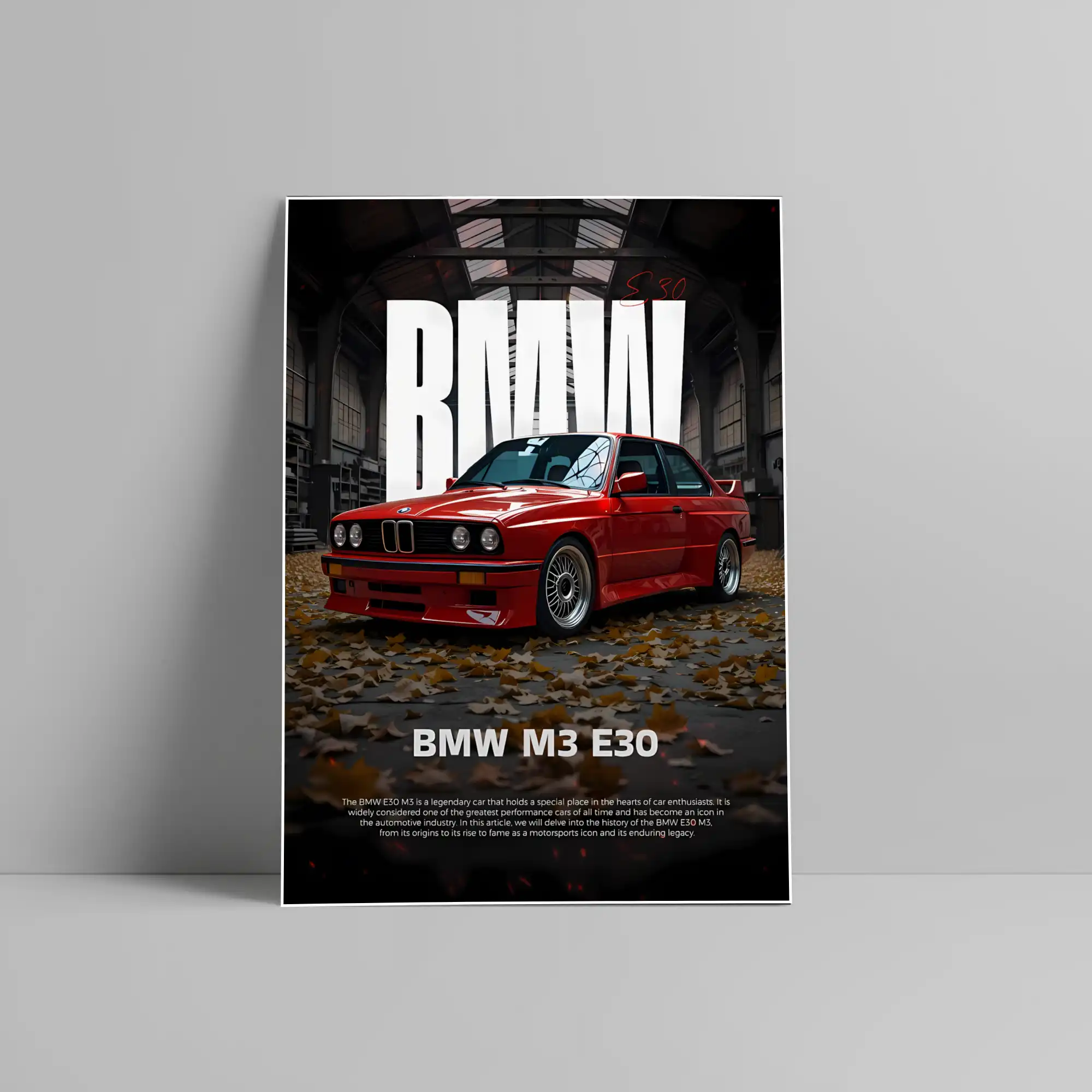 BMW M3 Car Poster