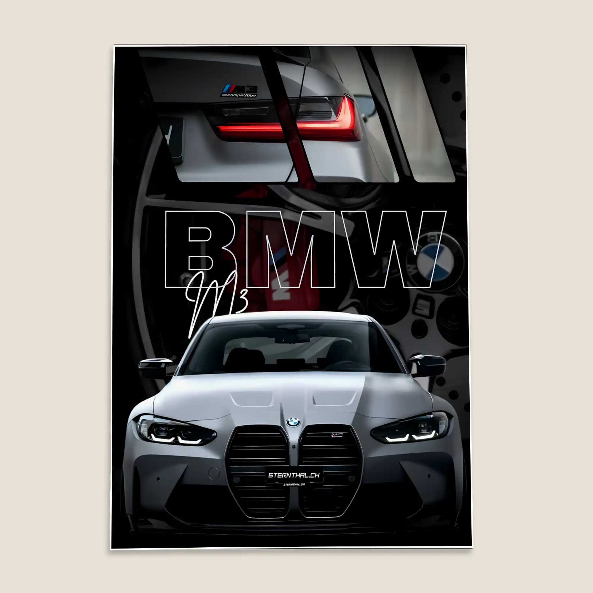 BMW M3 Car Poster